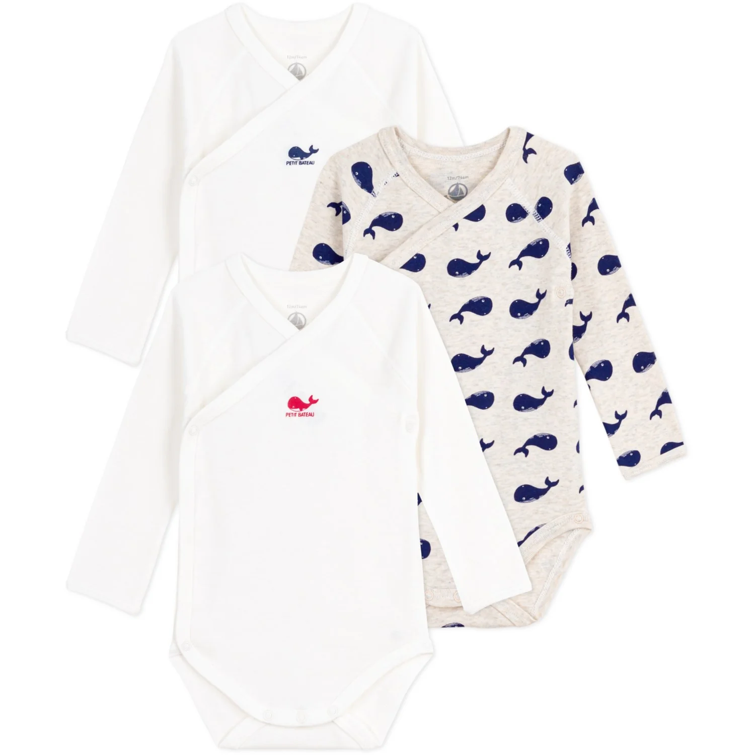 Petit Bateau Montelimar/Medieval Body 3-Pack