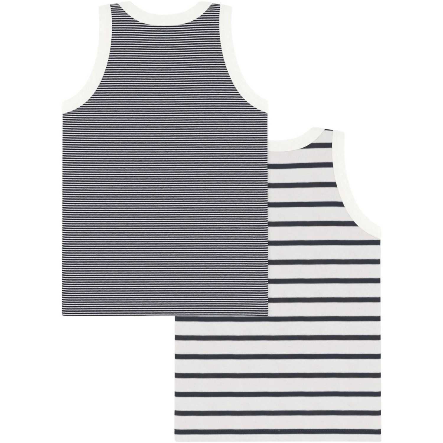 Petit Bateau Navy Stripe Undershirt 2-pack - Image 4