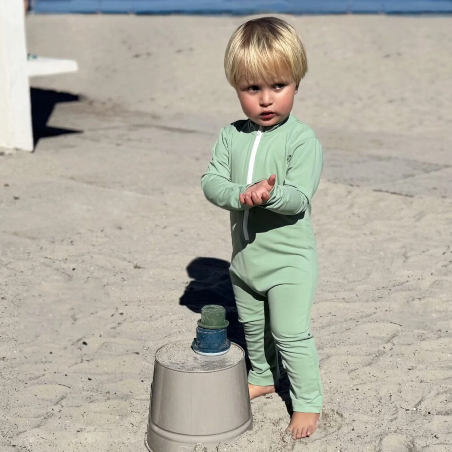 Petit Crabe Eucalyptos Lou Balloon Sunsuit L/S - Image 3
