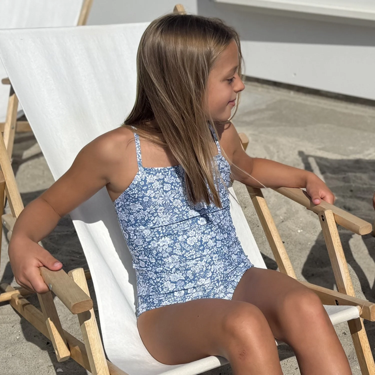 Petit Crabe Evening Sky (Made With Liberty© Fabric) Barbara Swimsuit - Image 3