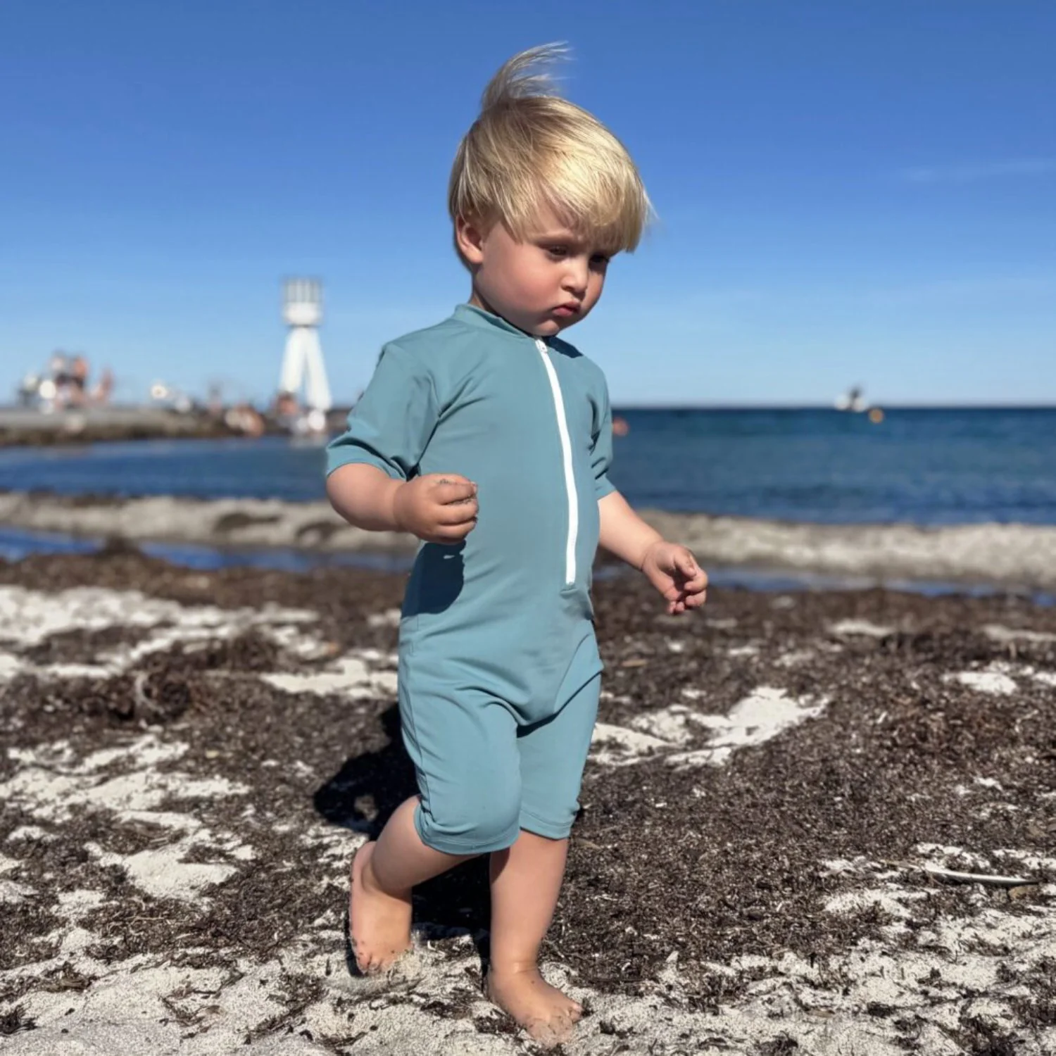 Petit Crabe Stone Noe Star Sunsuit S/S - Image 2