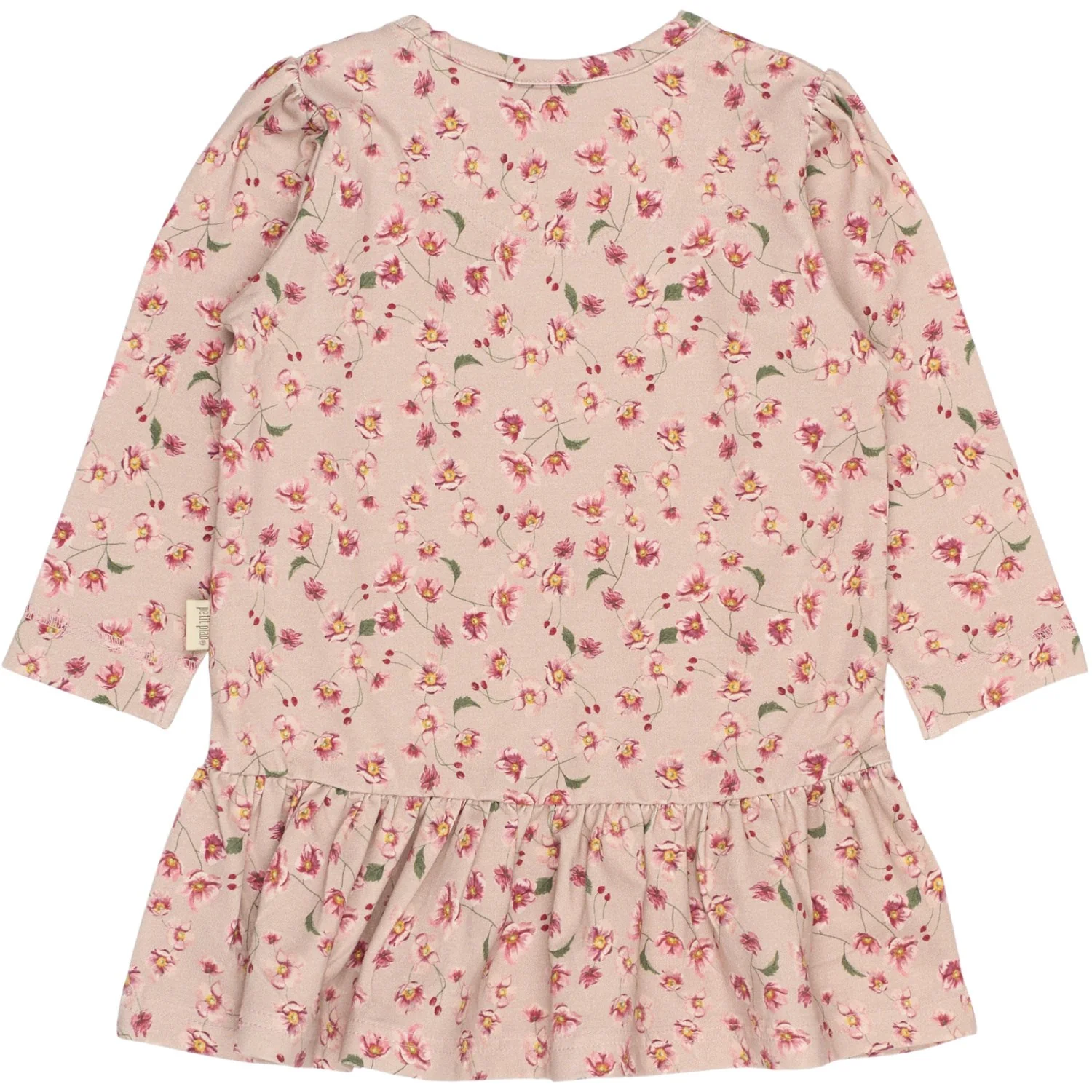Petit Piao Autumn Anemon Dress L/S Gather Printed - Image 3