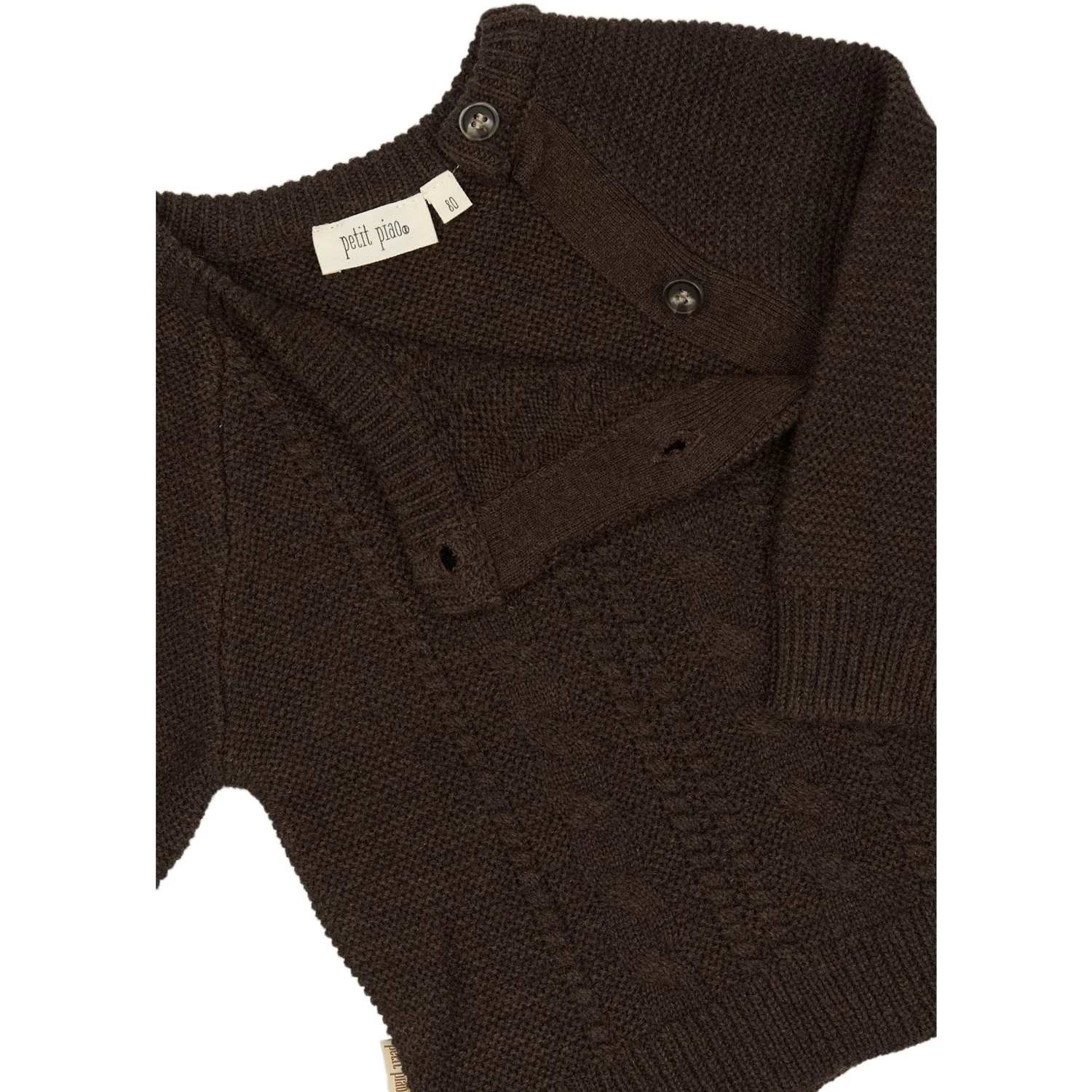 Petit Piao Brown PpDaqo Knit Shirt - Image 2