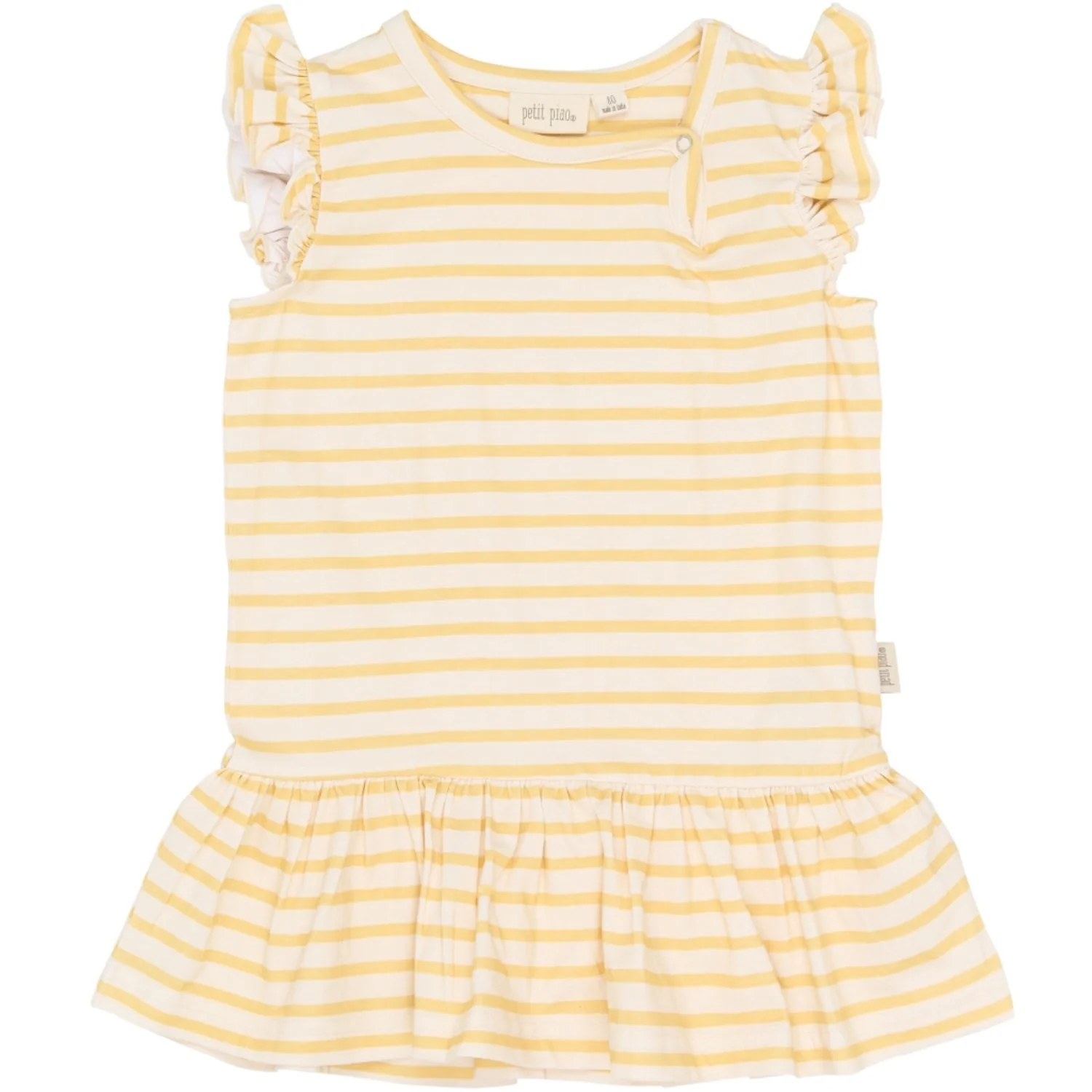 Petit Piao Dusky Citron Striped Ppsun S_L Dress