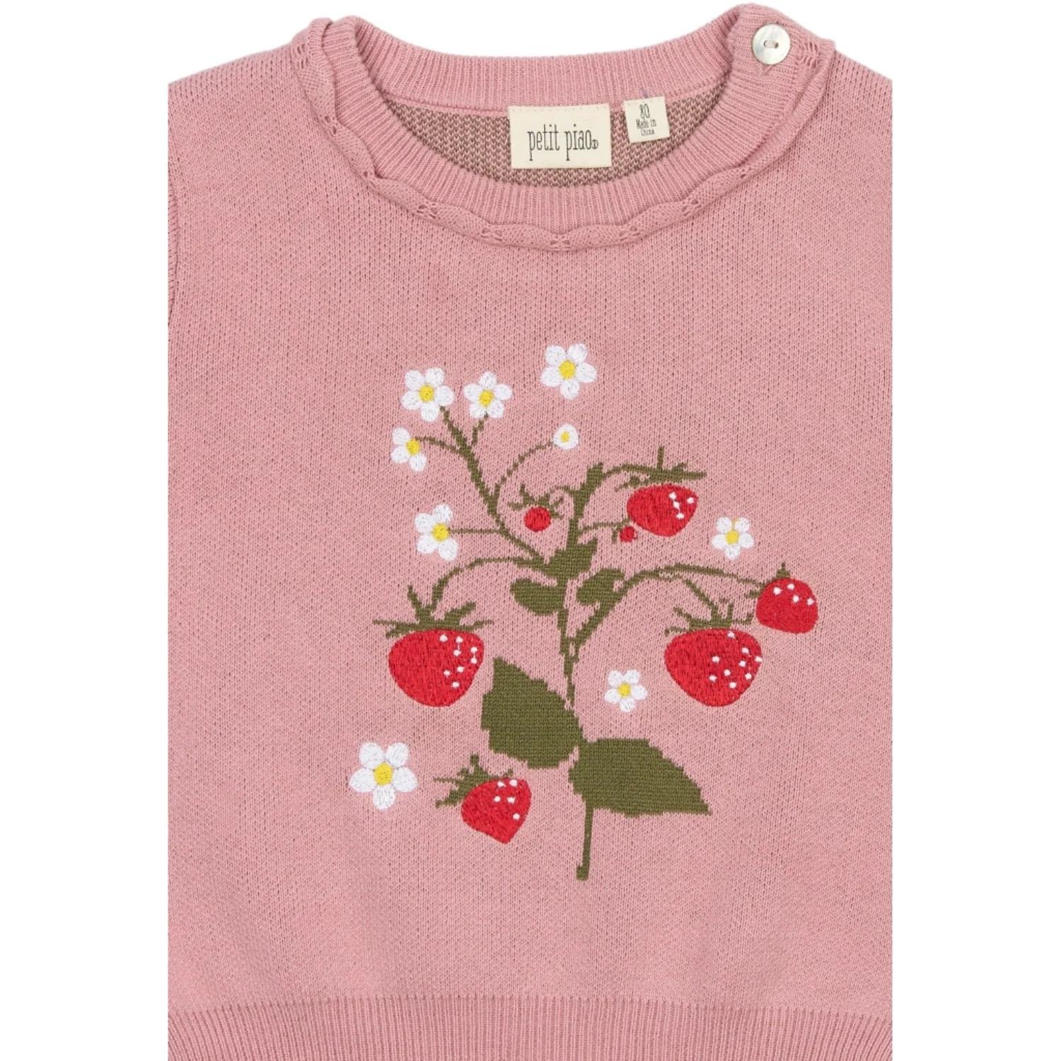 Petit Piao Dusty Rose PPEllen Knit Pullover - Image 7