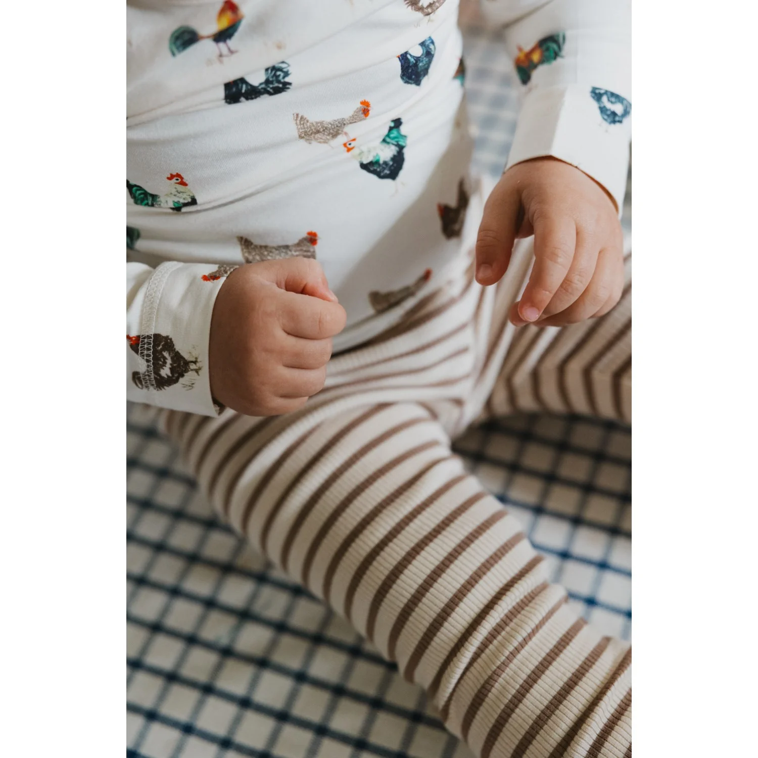 Petit Piao Ginger Snap Striped PPSky Leggings - Image 2