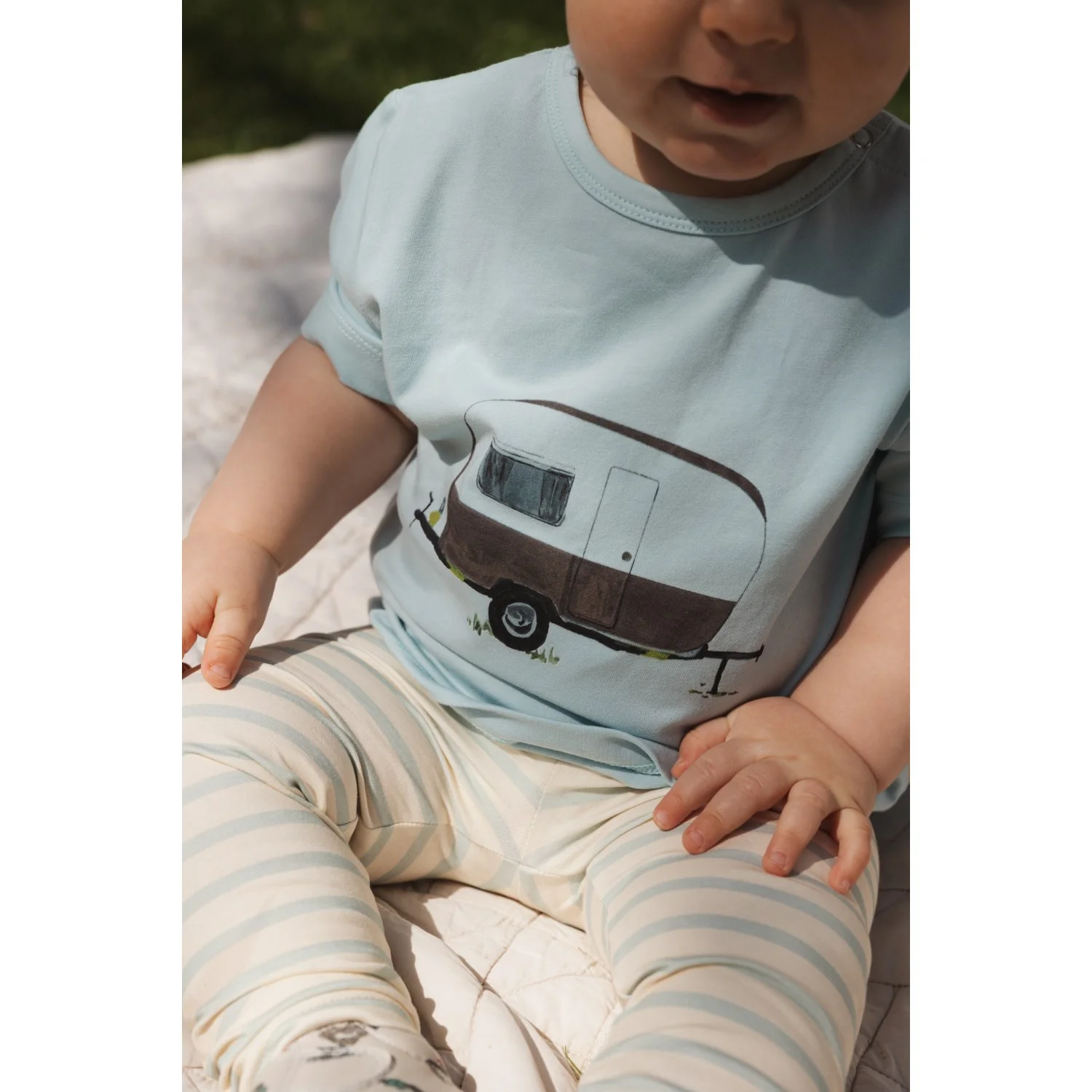 Petit Piao Infinity Striped PPSky Leggings - Image 3