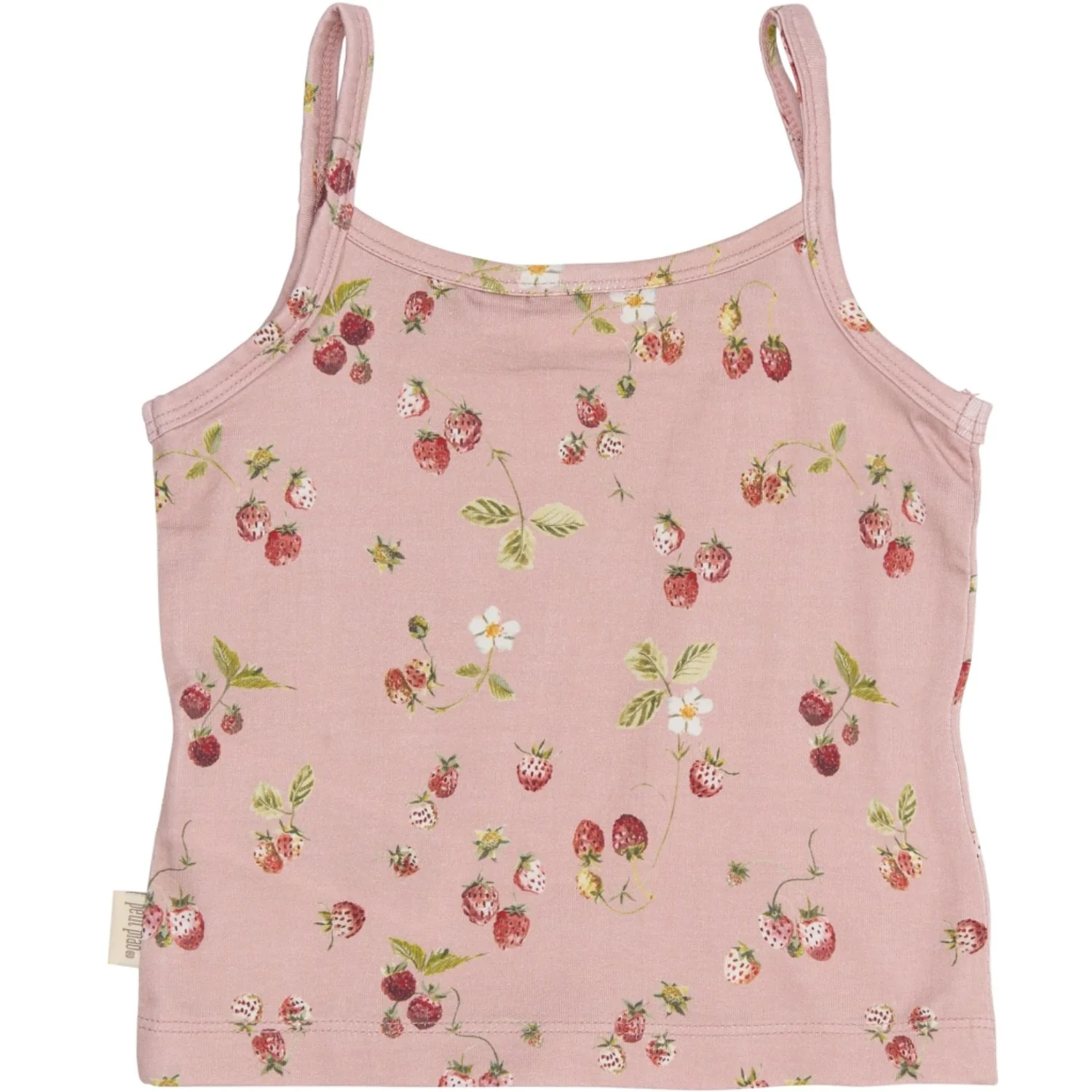 Petit Piao Misty Rose Strawberry AOP PPStar Girls Undershirt 2-pack - Image 5
