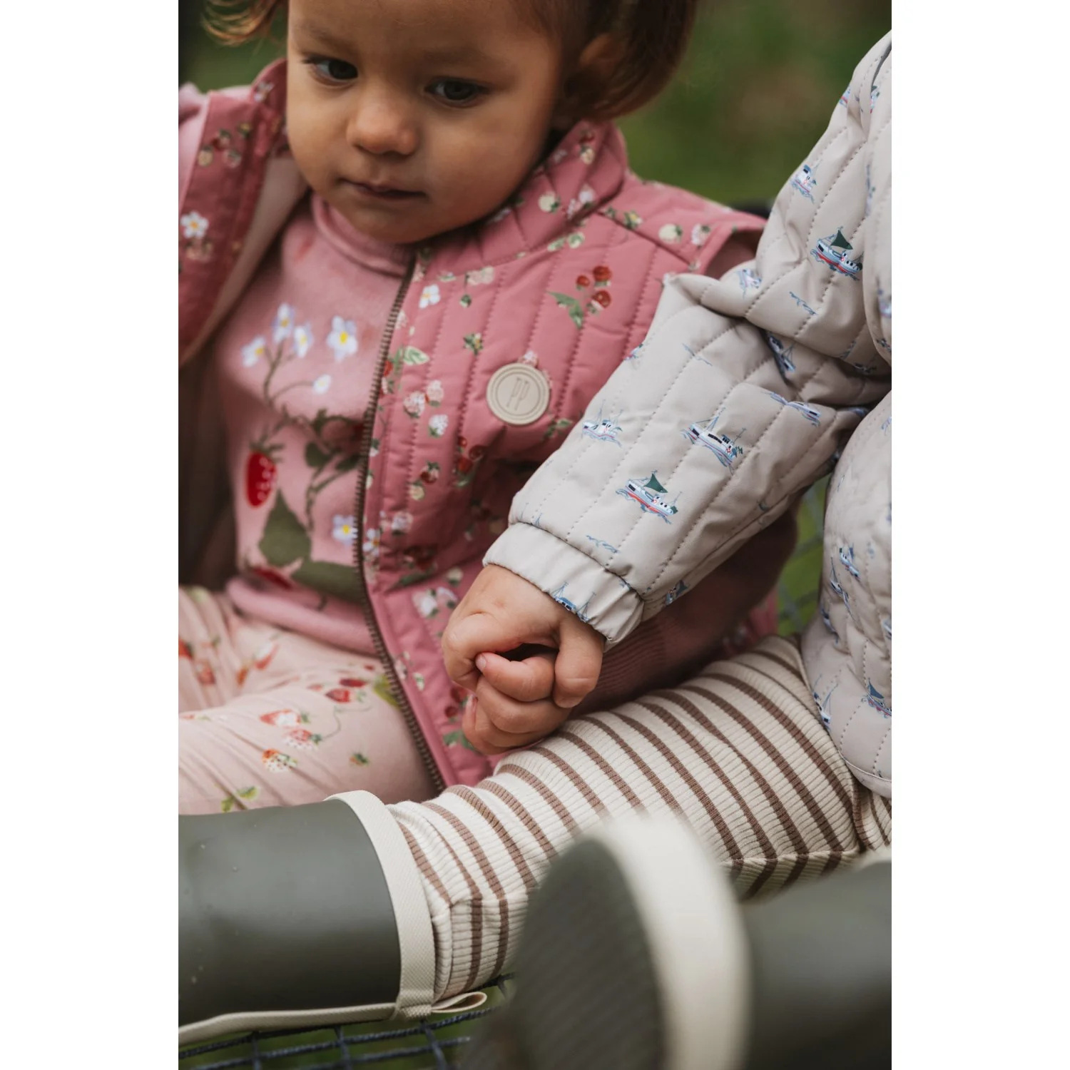 Petit Piao Misty Rose Strawberry AOP PPStar Leggings - Image 5
