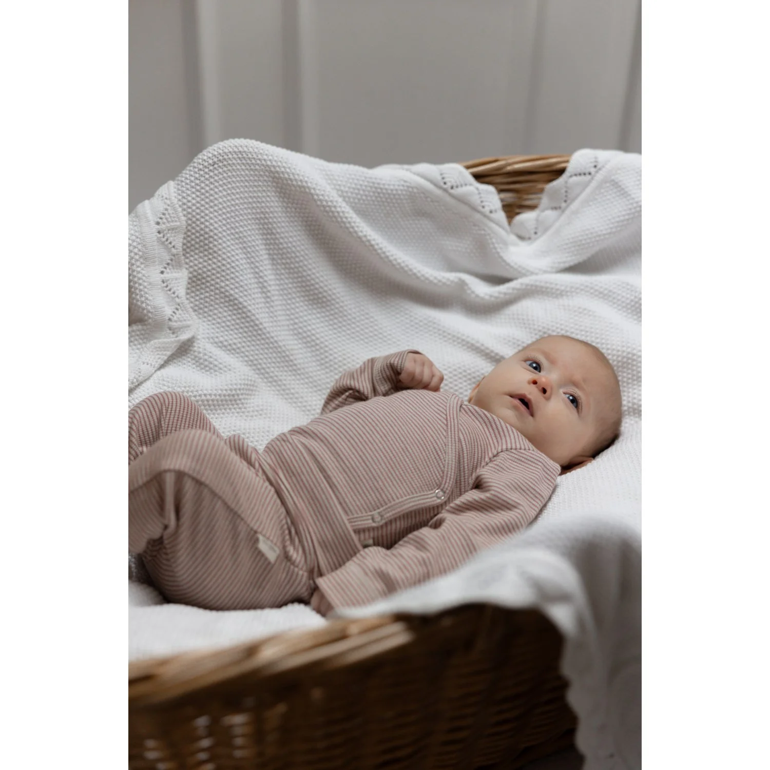 Petit Piao Nostalgic Rose/Dark Off White PPDian Fold Leggings Stripe NOOS - Image 3