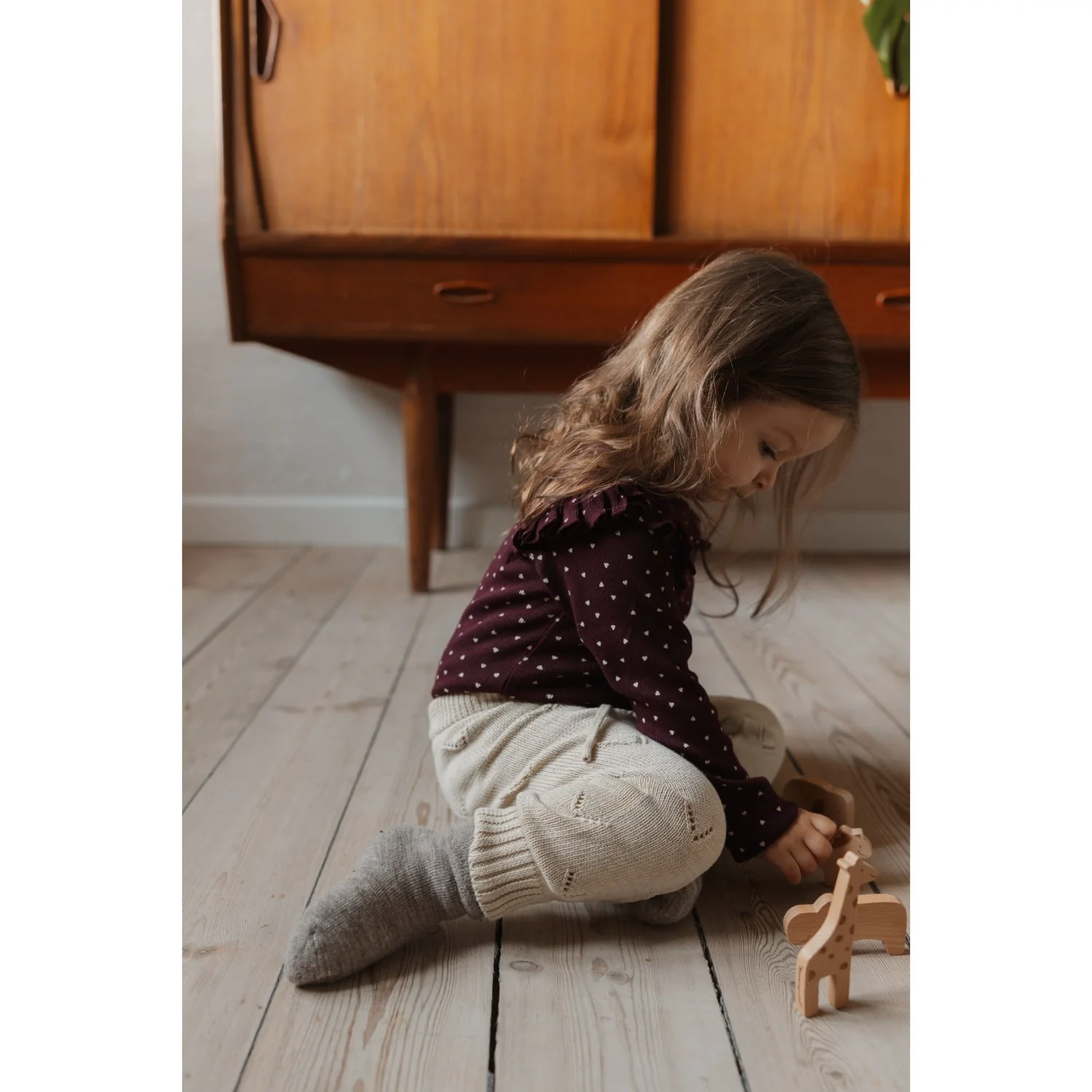 Petit Piao Off White PpDaqa Knit Pants - Image 3