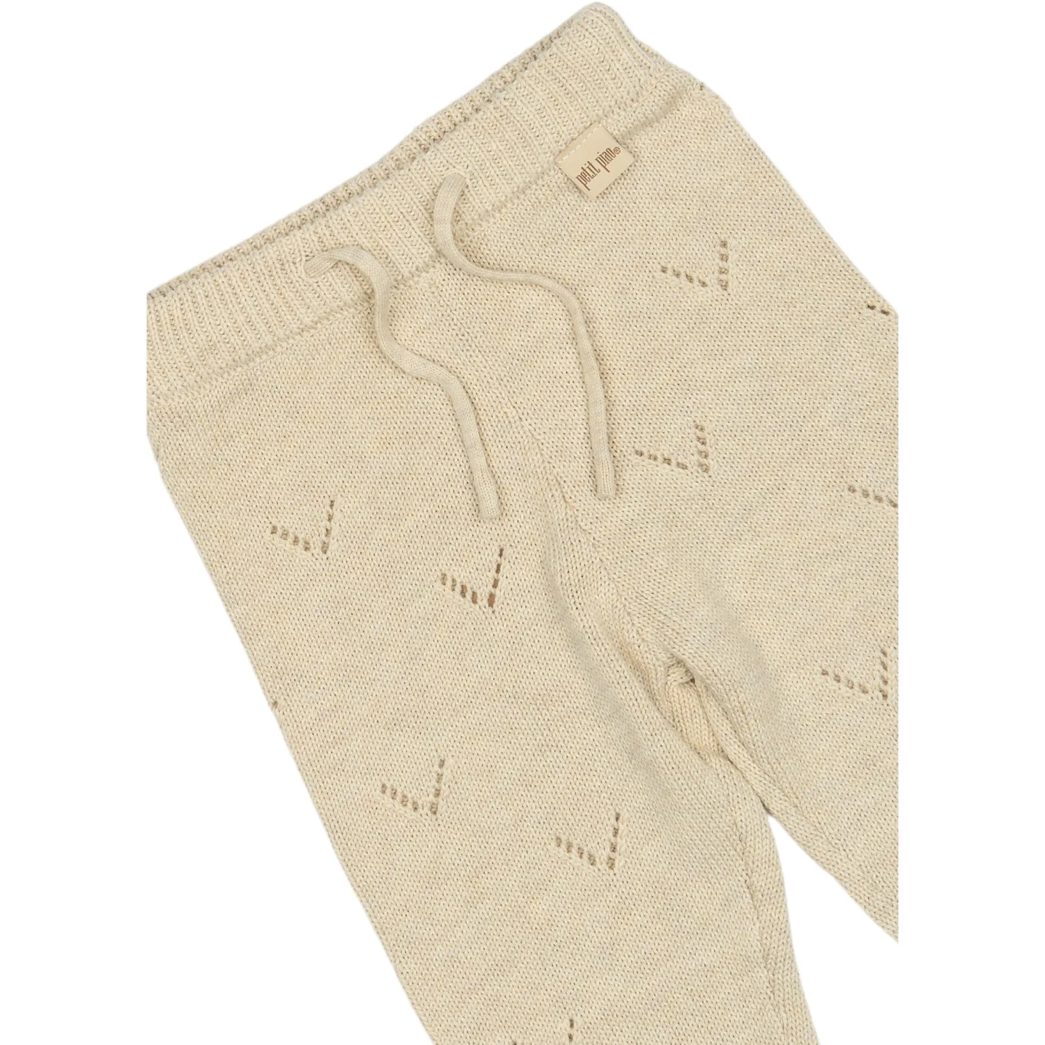 Petit Piao Off White PpDaqa Knit Pants - Image 4