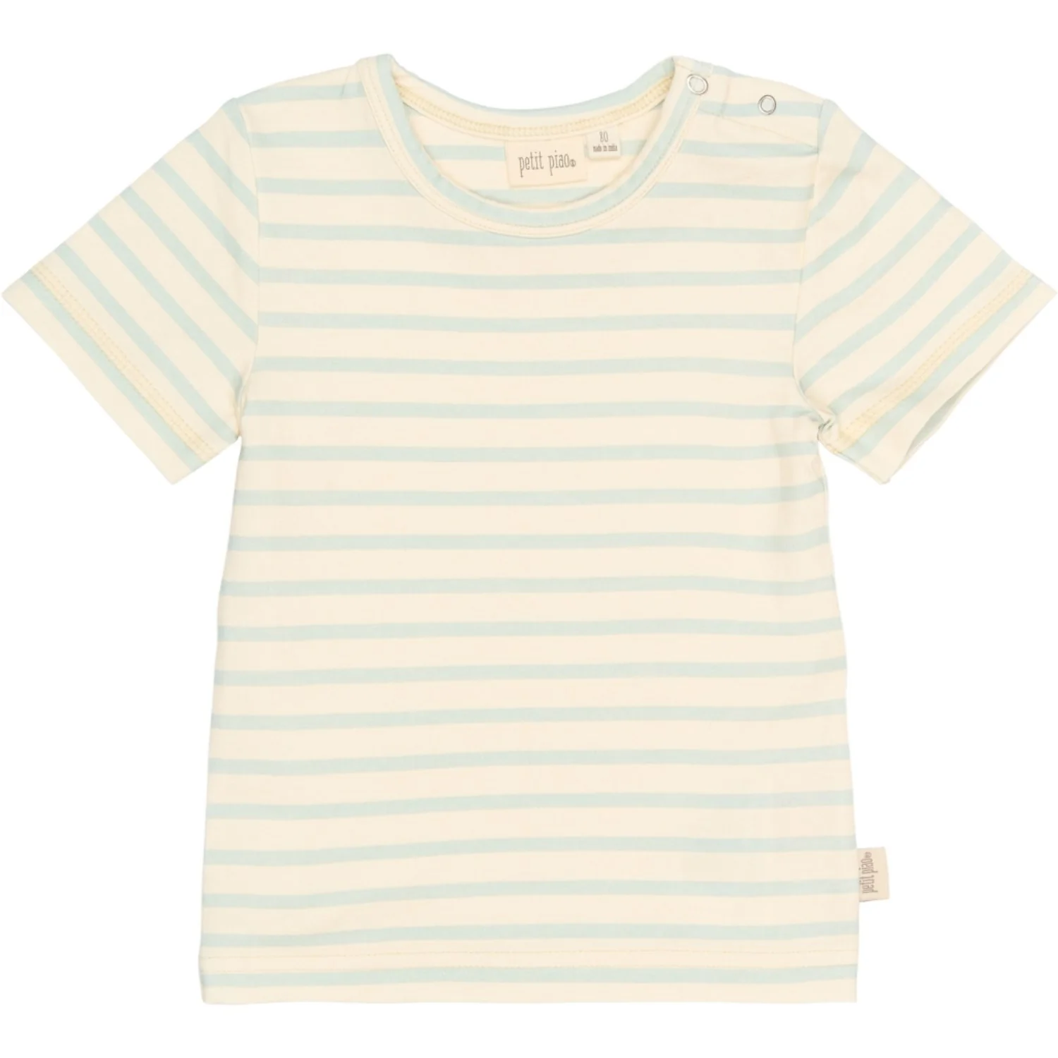 Petit Piao Winter Sky Striped Ppsun S_S Tee