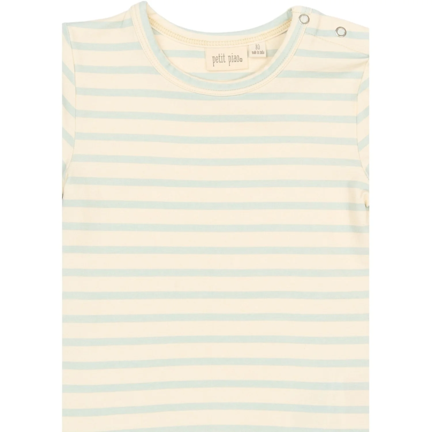 Petit Piao Winter Sky Striped Ppsun S_S Tee - Image 2