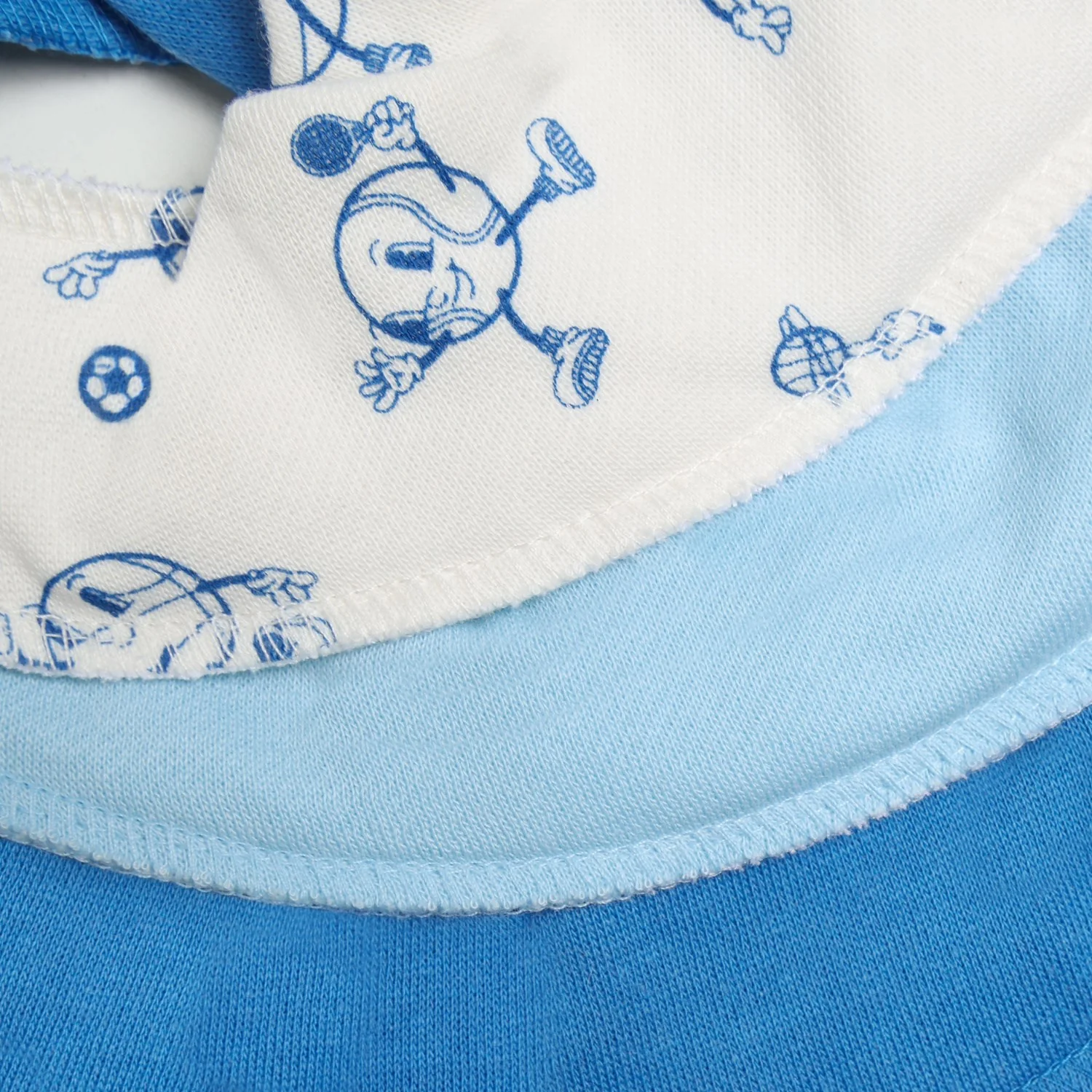 Pippi Light Dusty Blue Bandana Bib Boy -Aop (3-Pack) - Image 2
