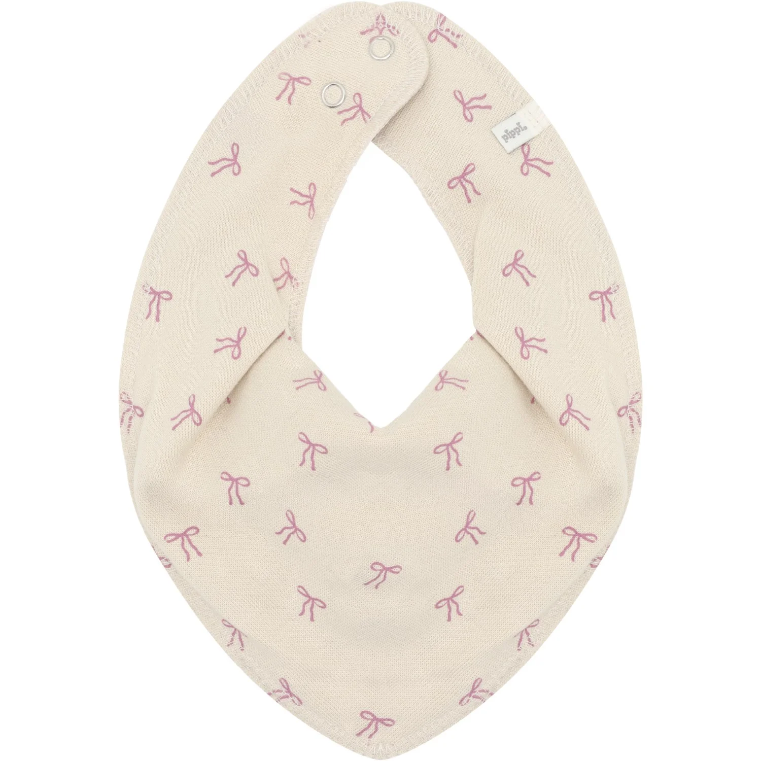 Pippi Mauve Orchid Bandana Fabric Bib Girl - Aop (3-Pack) - Image 4