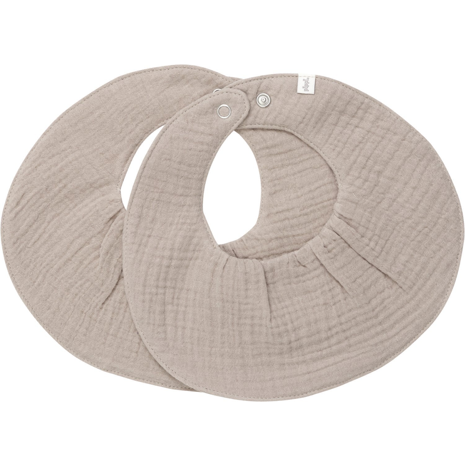 Pippi Mocha Meringue Bib Muslin (2-Pack)