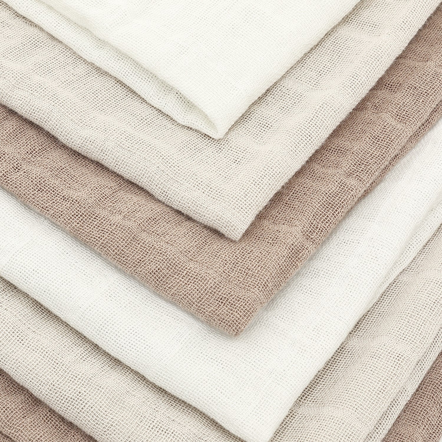 Pippi Taupe Gray Muslin Cloth (6-Pack) - Image 2