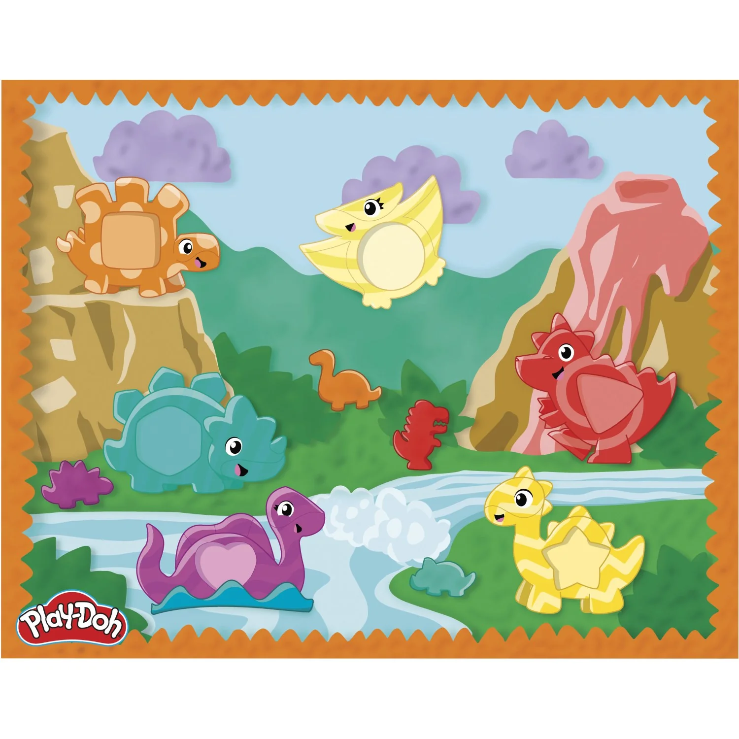 Play-Doh Shapes & Colors Dino Starter Set - Image 2