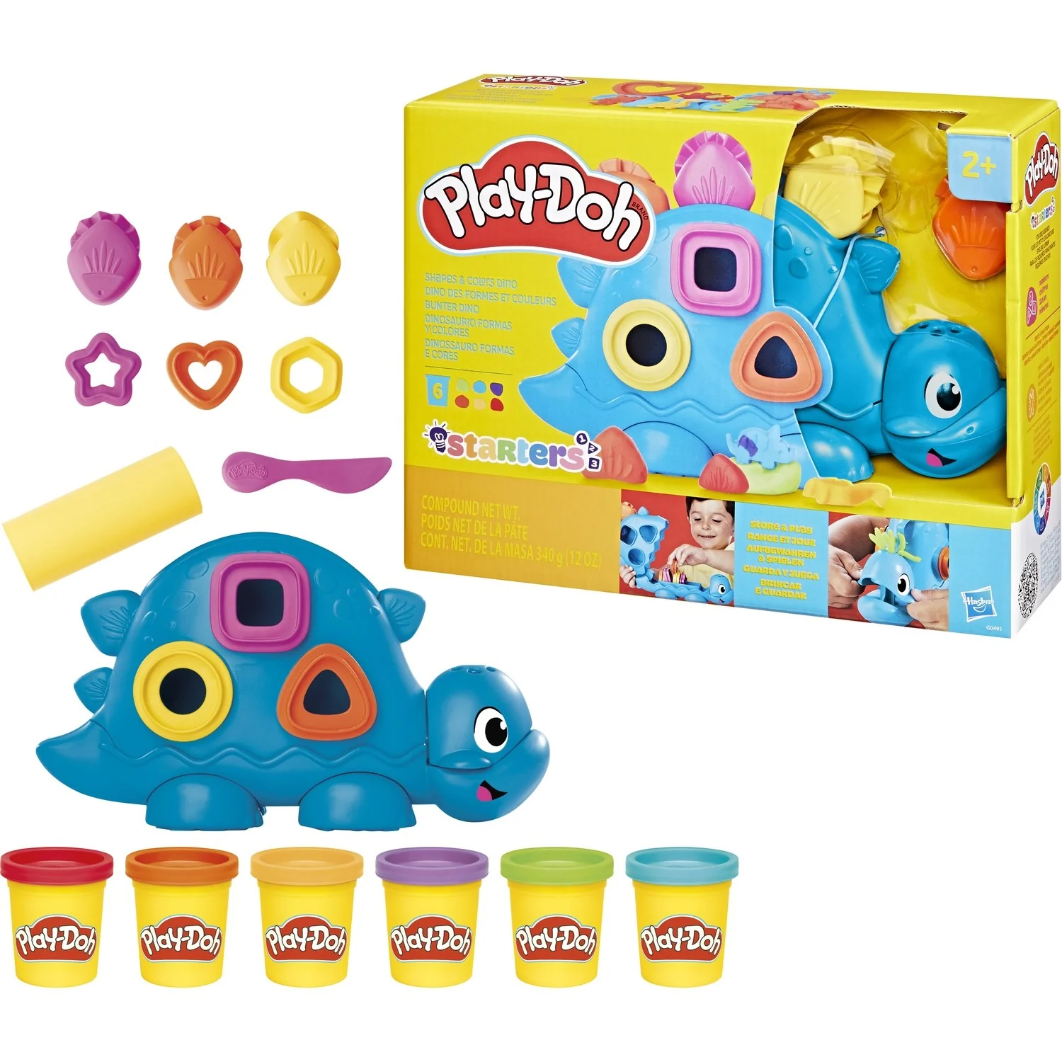 Play-Doh Shapes & Colors Dino Starter Set - Image 4
