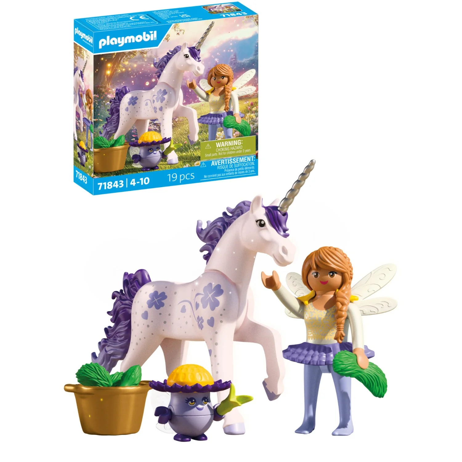 Playmobil® Collectible Unicorn: Lucky Lavender With Fairy - Image 2