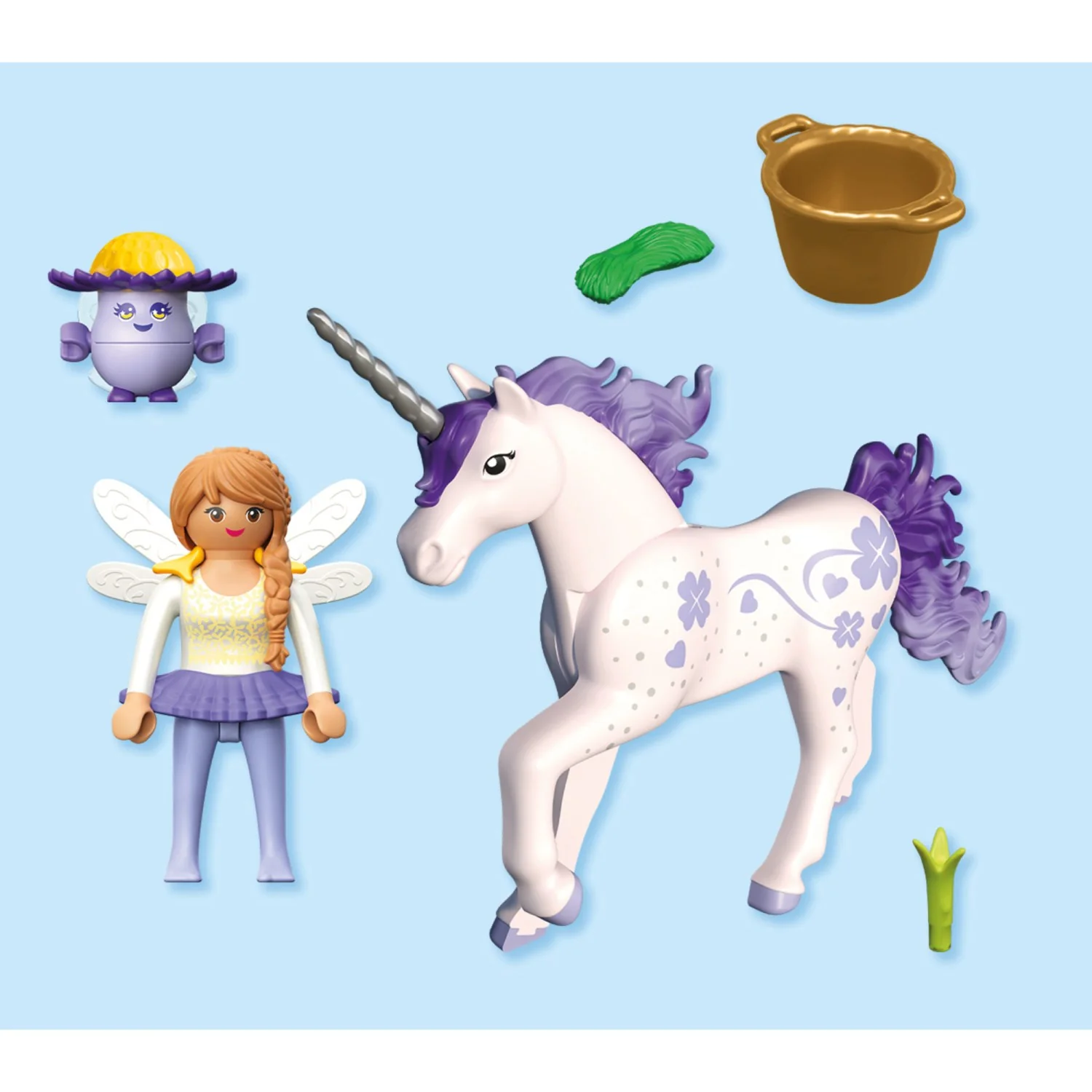 Playmobil® Collectible Unicorn: Lucky Lavender With Fairy - Image 4