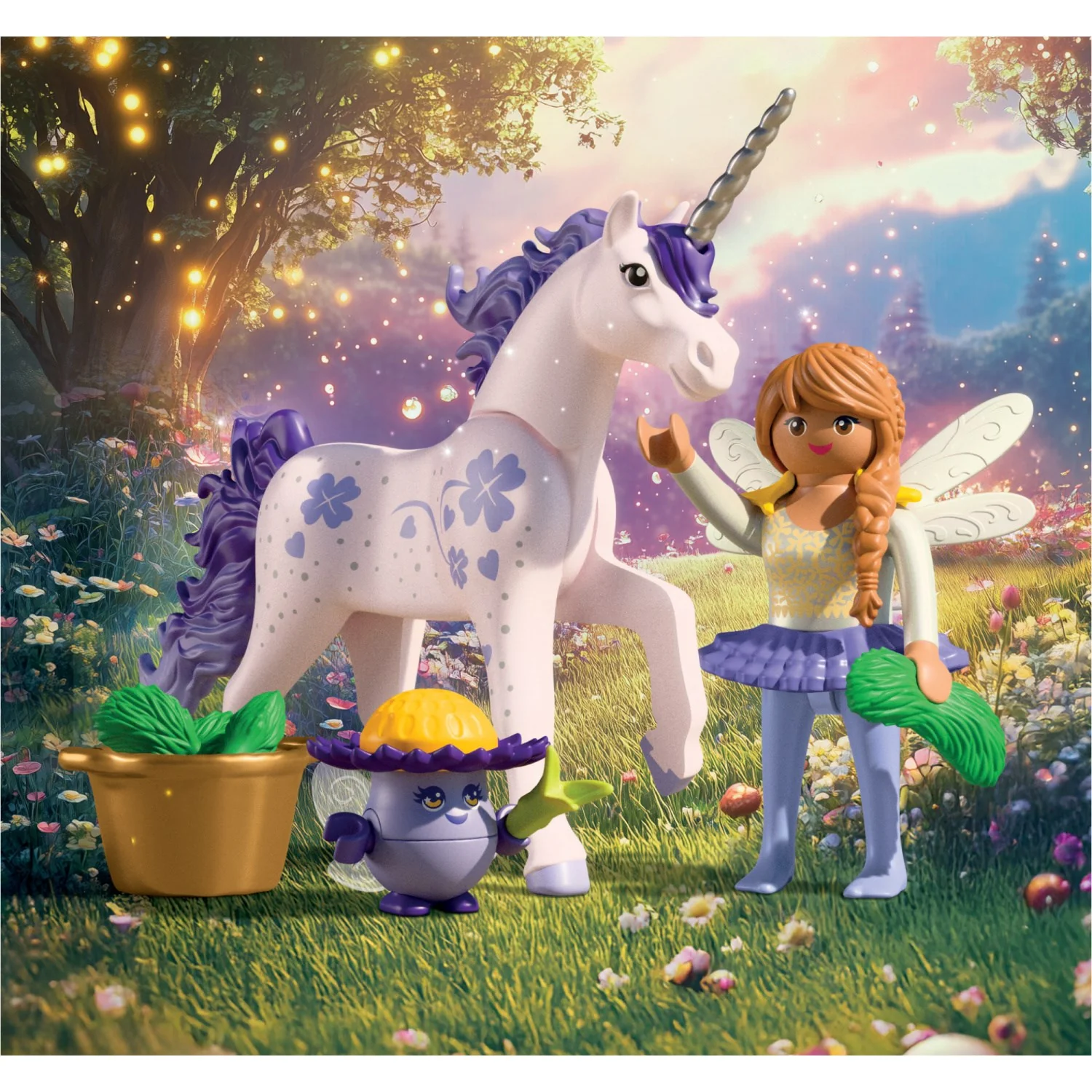 Playmobil® Collectible Unicorn: Lucky Lavender With Fairy - Image 5