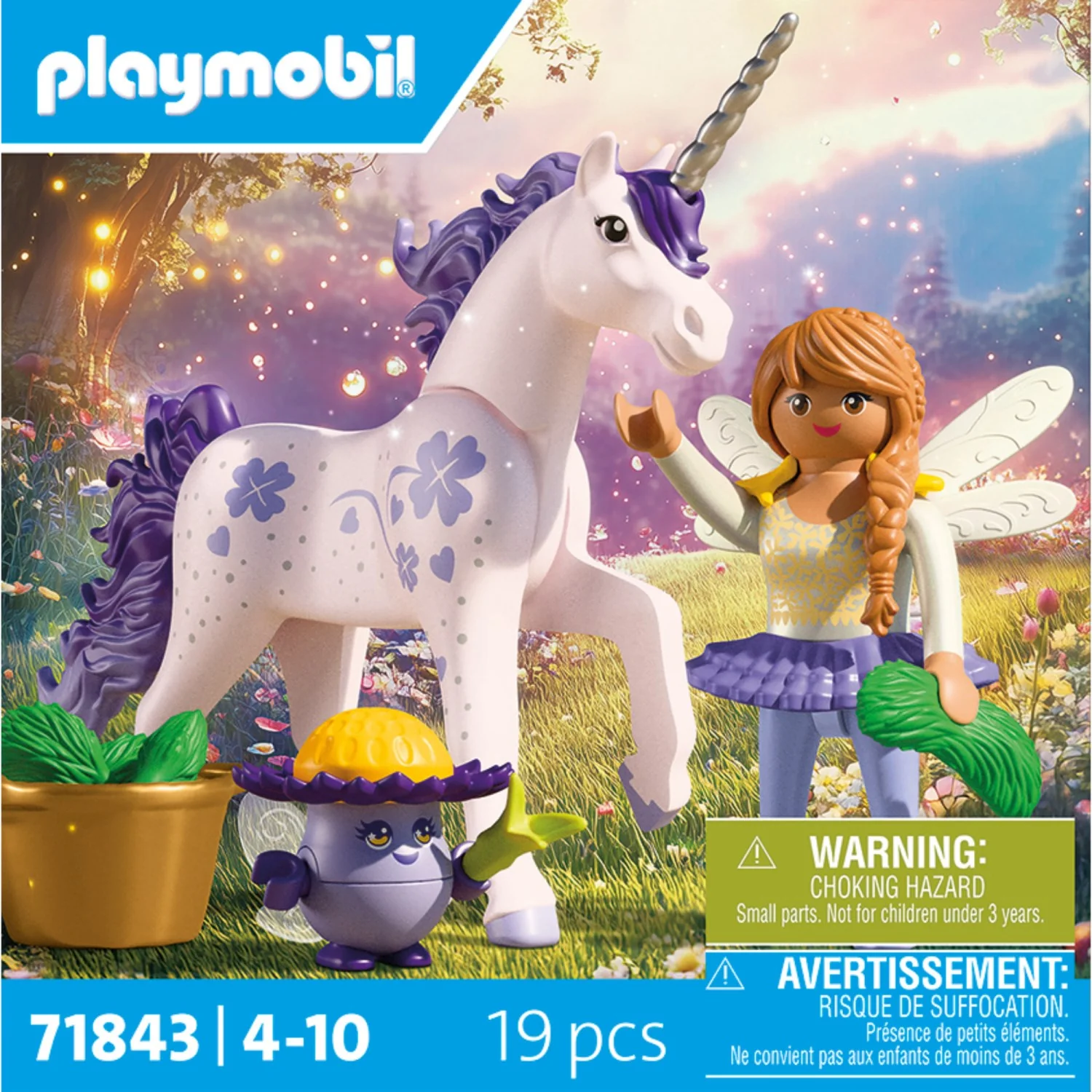 Playmobil® Collectible Unicorn: Lucky Lavender With Fairy - Image 6