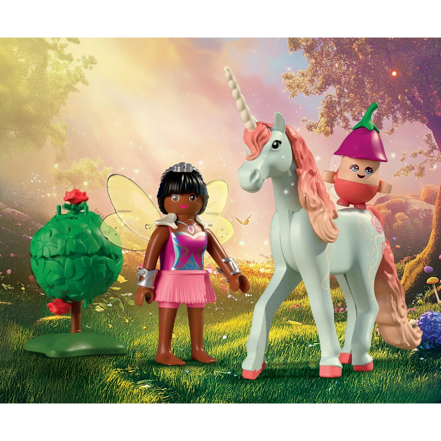 Playmobil® Collectible Unicorn: Sky Rose With Fairy - Image 2
