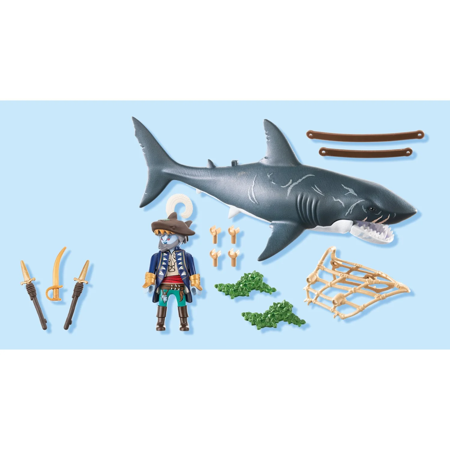 Playmobil® Giant Shark With Pirate - Image 3