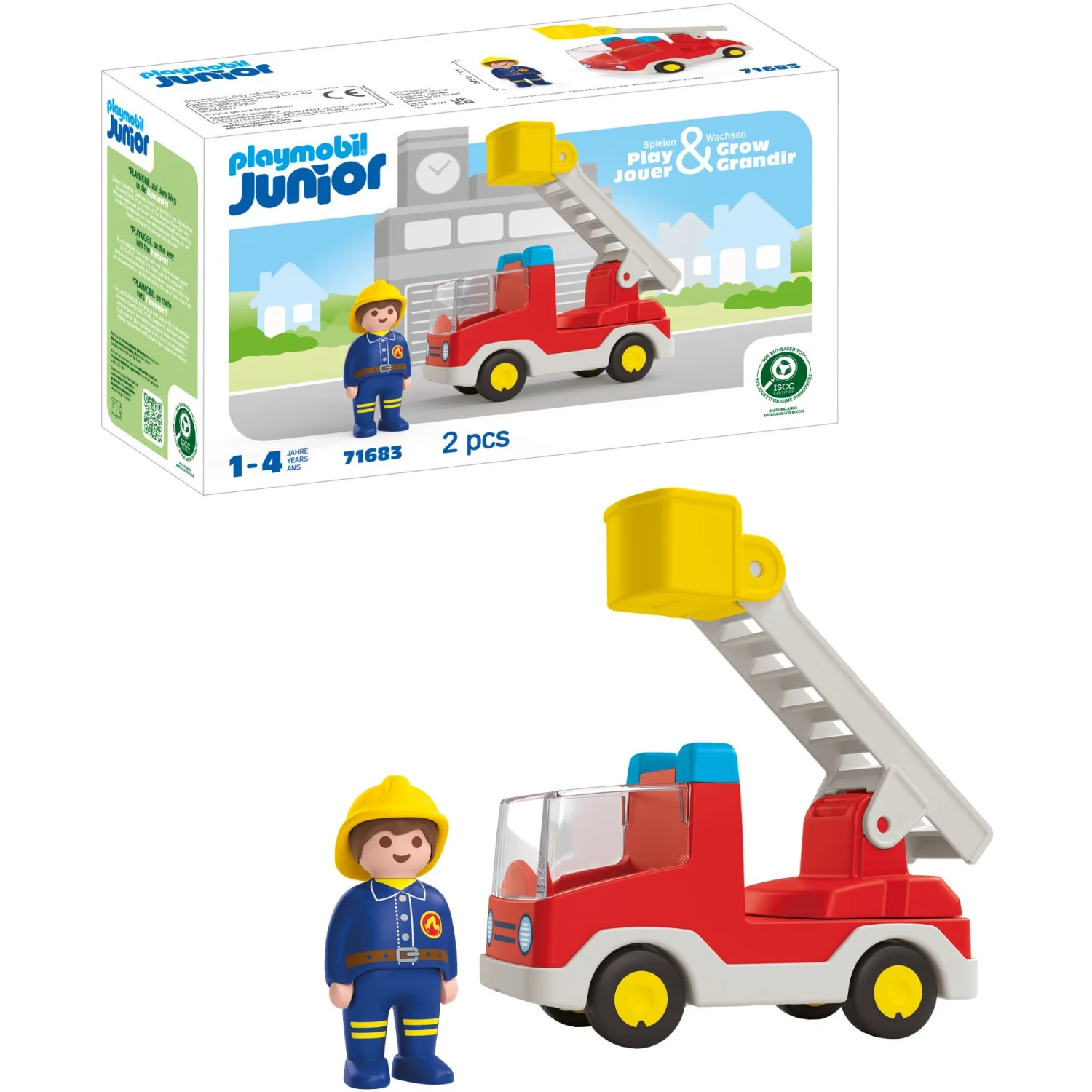 Playmobil® Junior Ladder Unit Fire Truck - Image 2