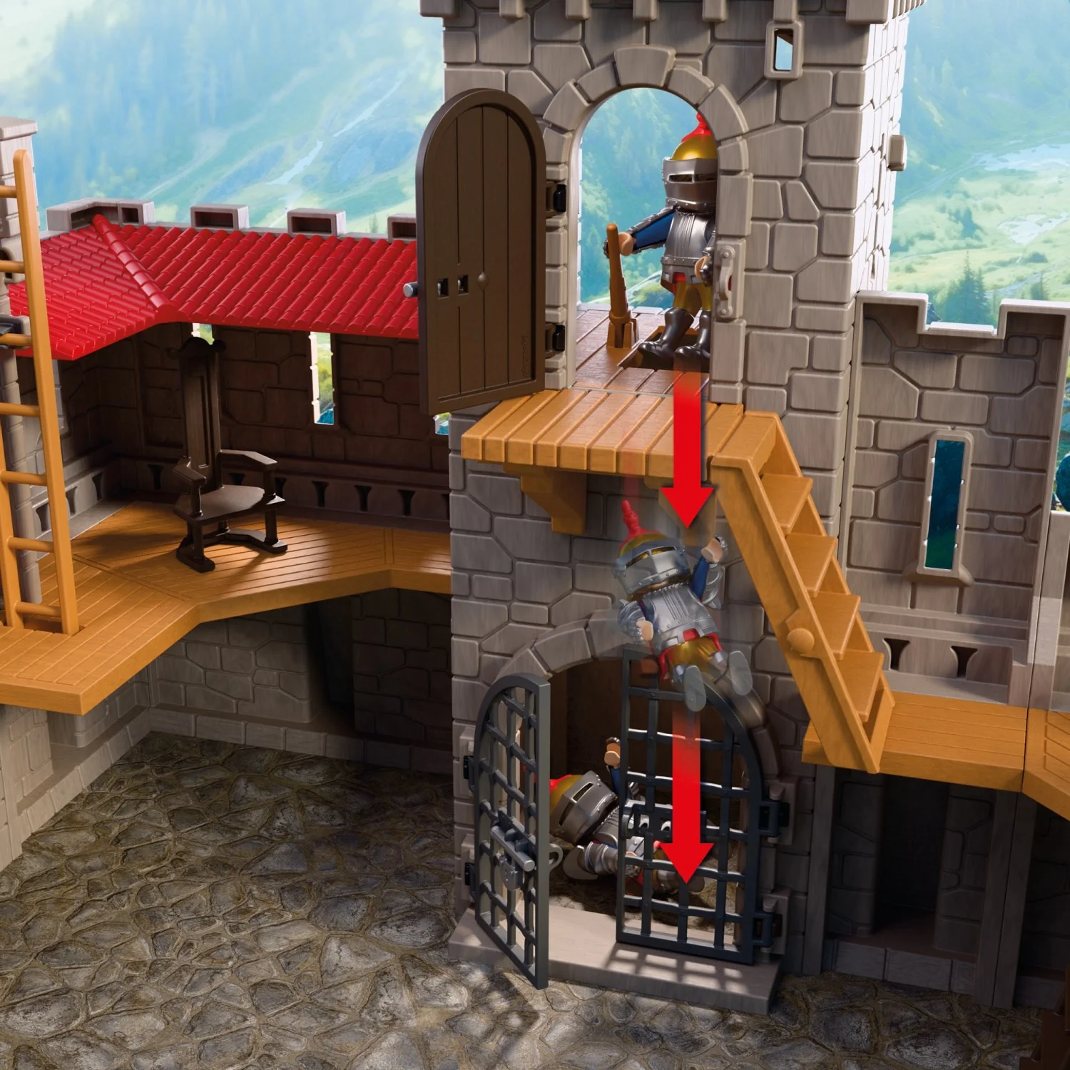 Playmobil® Large Lion Knights Castle - Image 3