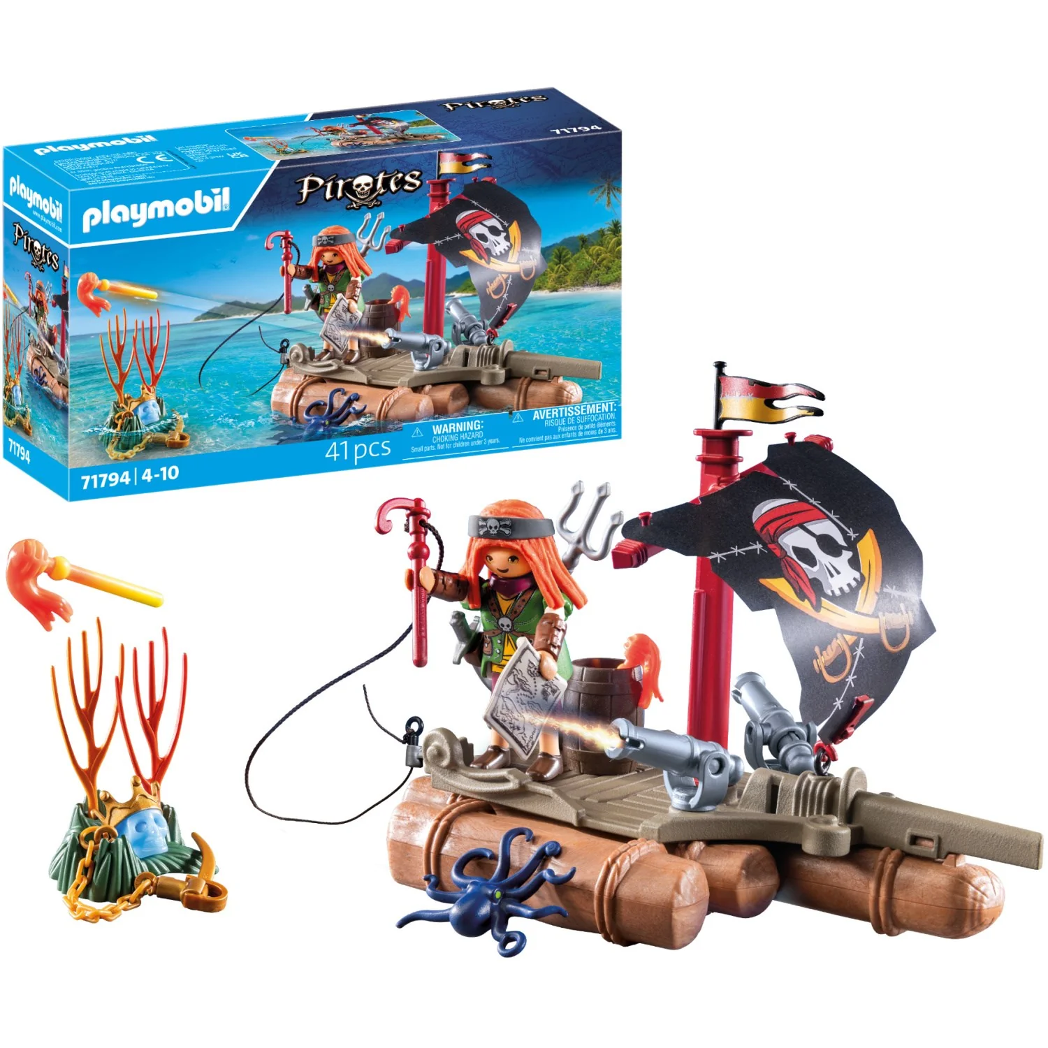 Playmobil® Pirate Raft With Treasure - Image 3
