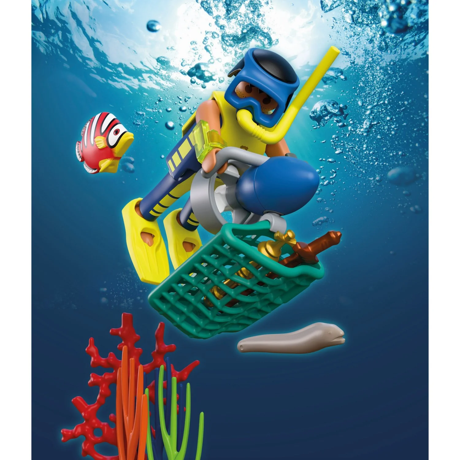 Playmobil® Police Diver With Treasure - Image 2