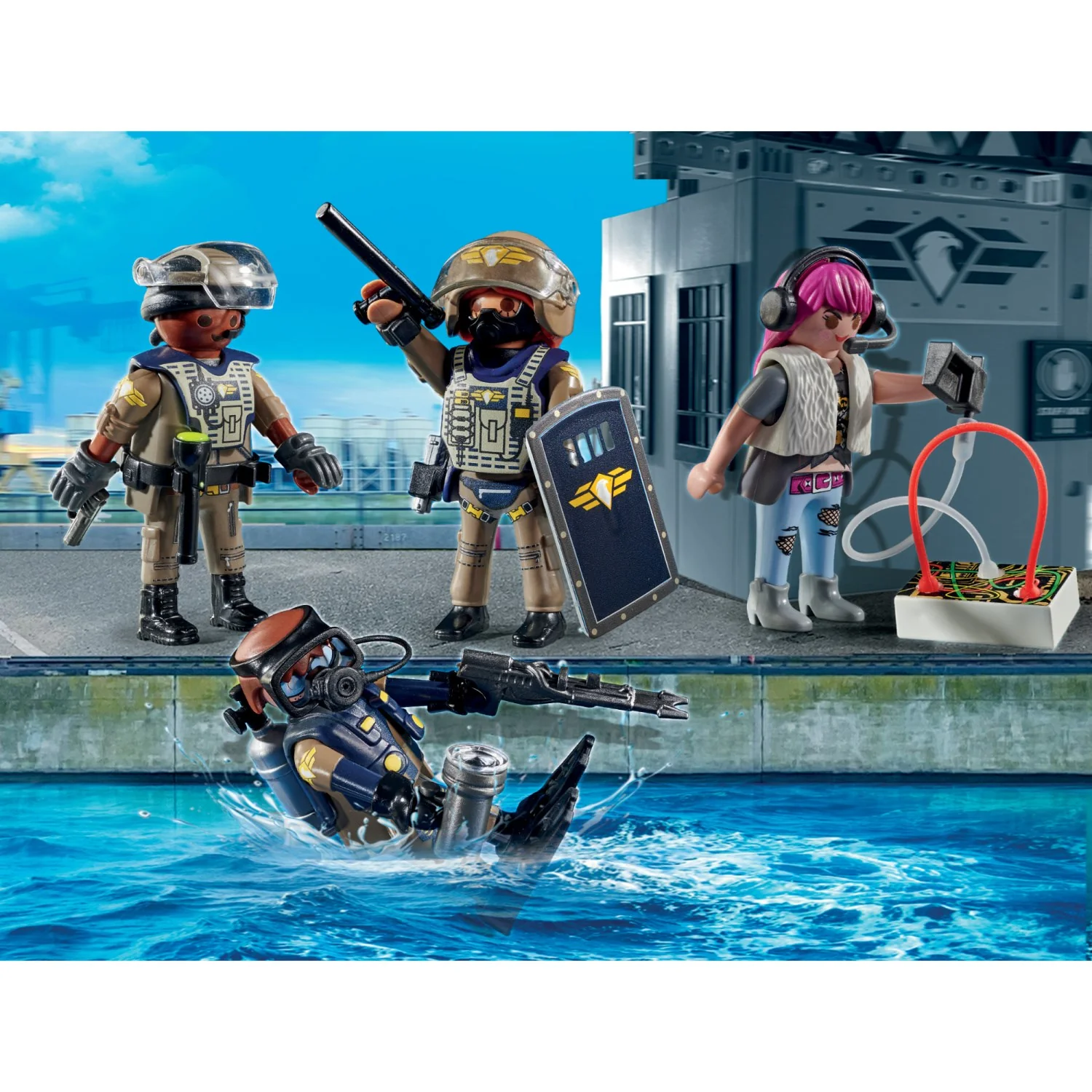 Playmobil® Tactical Unit Figure Set - Image 2
