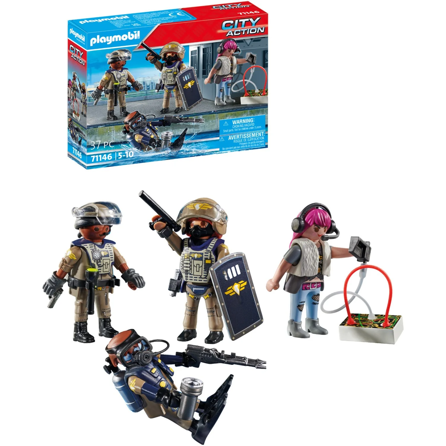 Playmobil® Tactical Unit Figure Set - Image 3