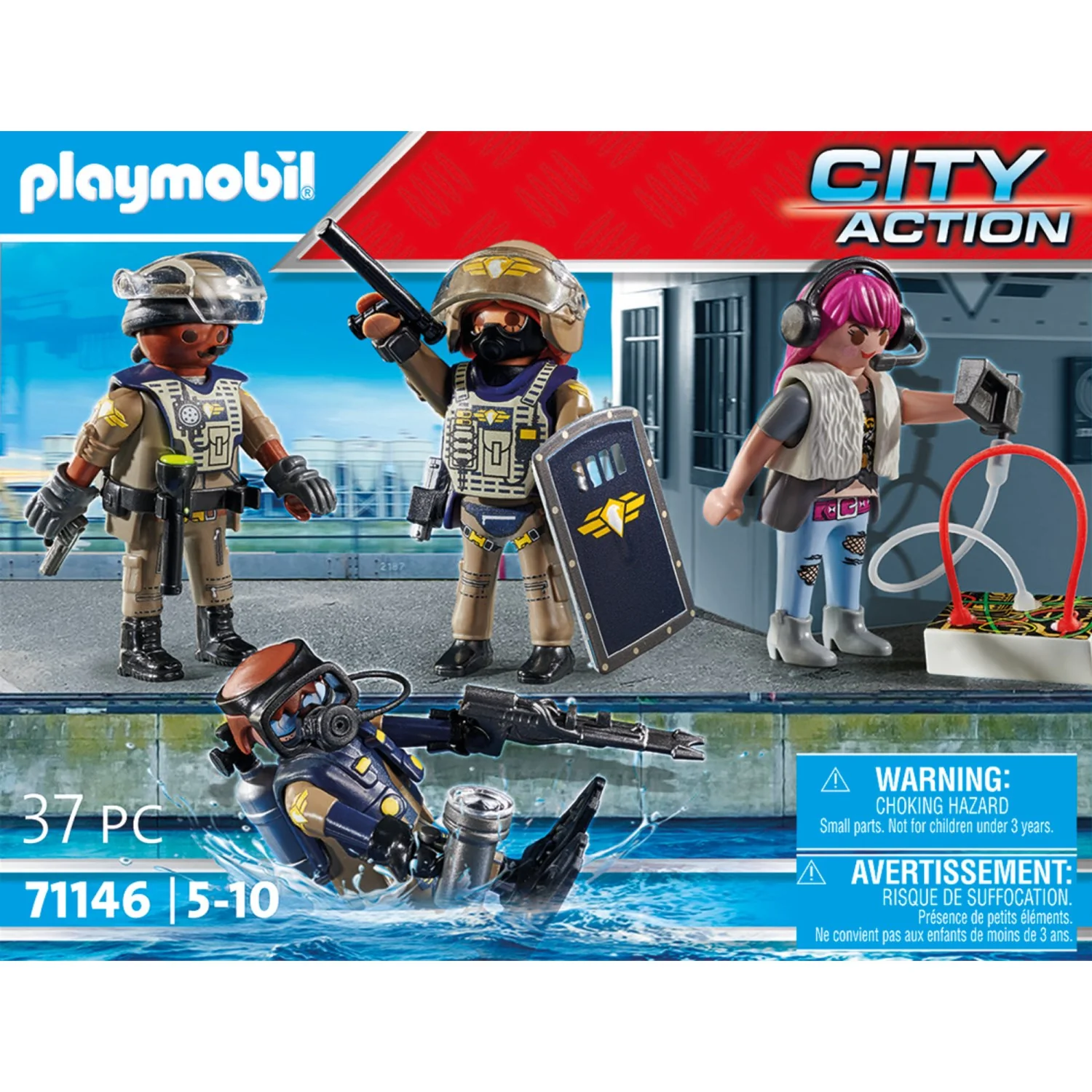 Playmobil® Tactical Unit Figure Set - Image 5