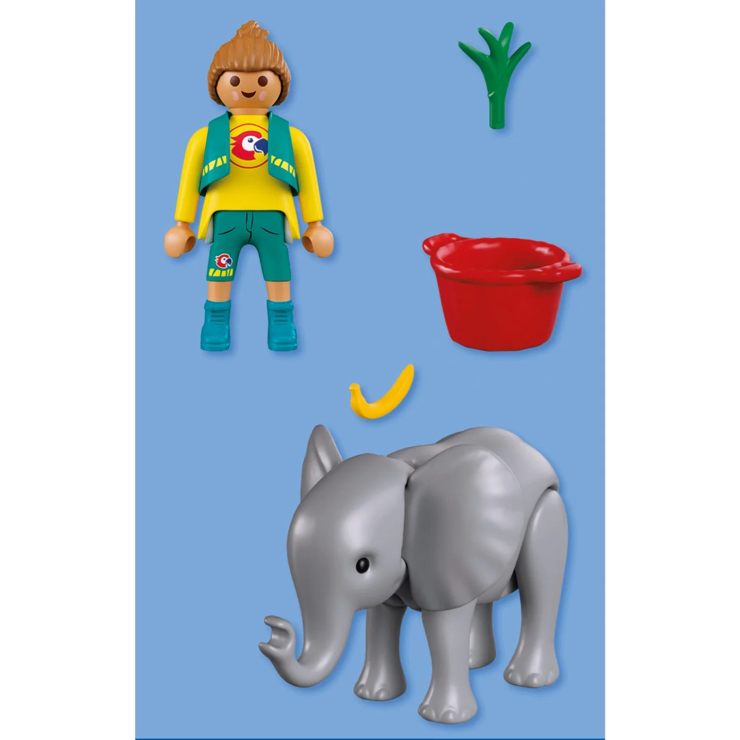 Playmobil® Zoo: Baby Elephant And Zookeeper - Image 3