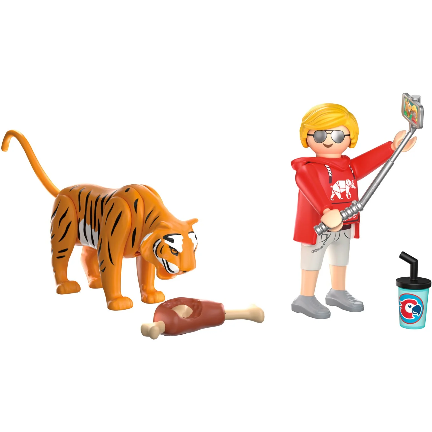 Playmobil® Zoo: Tiger And Visitor - Image 2