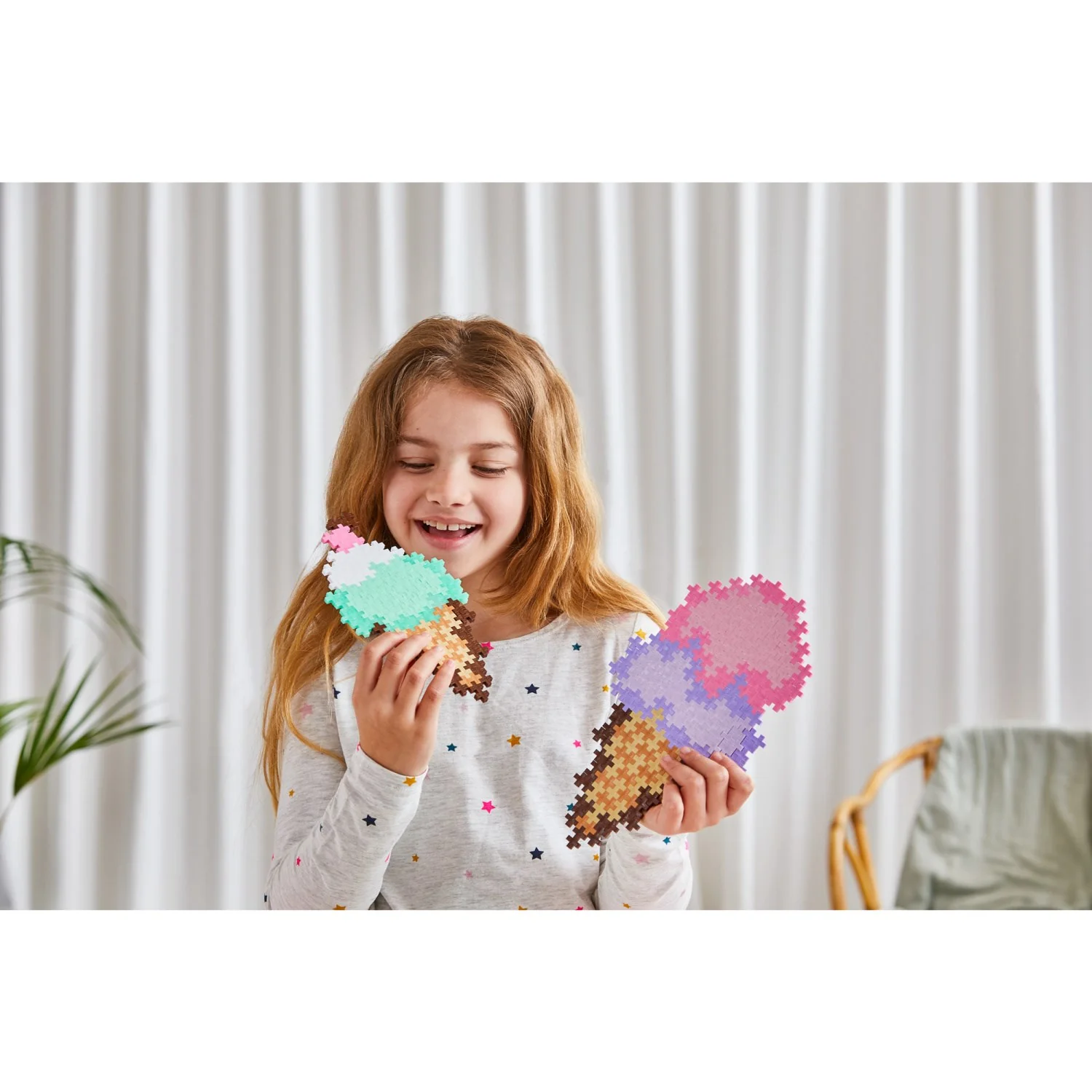 Plus-Plus Puzzle By Number Ice Cream Cones 250pcs - Image 3