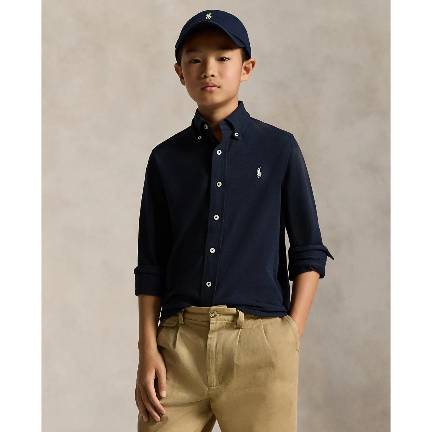Polo Ralph Lauren Aviator Navy Sport Shirt - Image 2