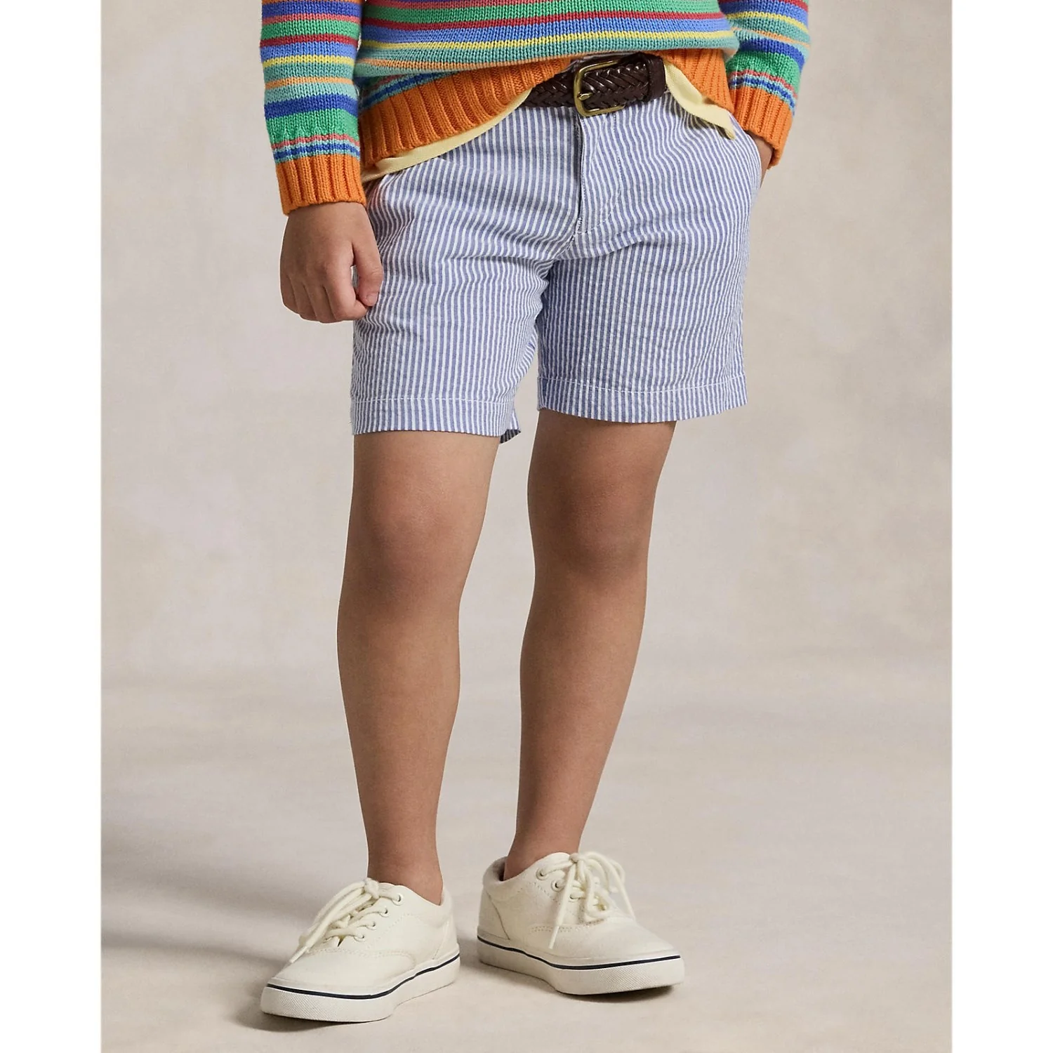 Polo Ralph Lauren Blue Seersucker Preppy Shorts - Image 3