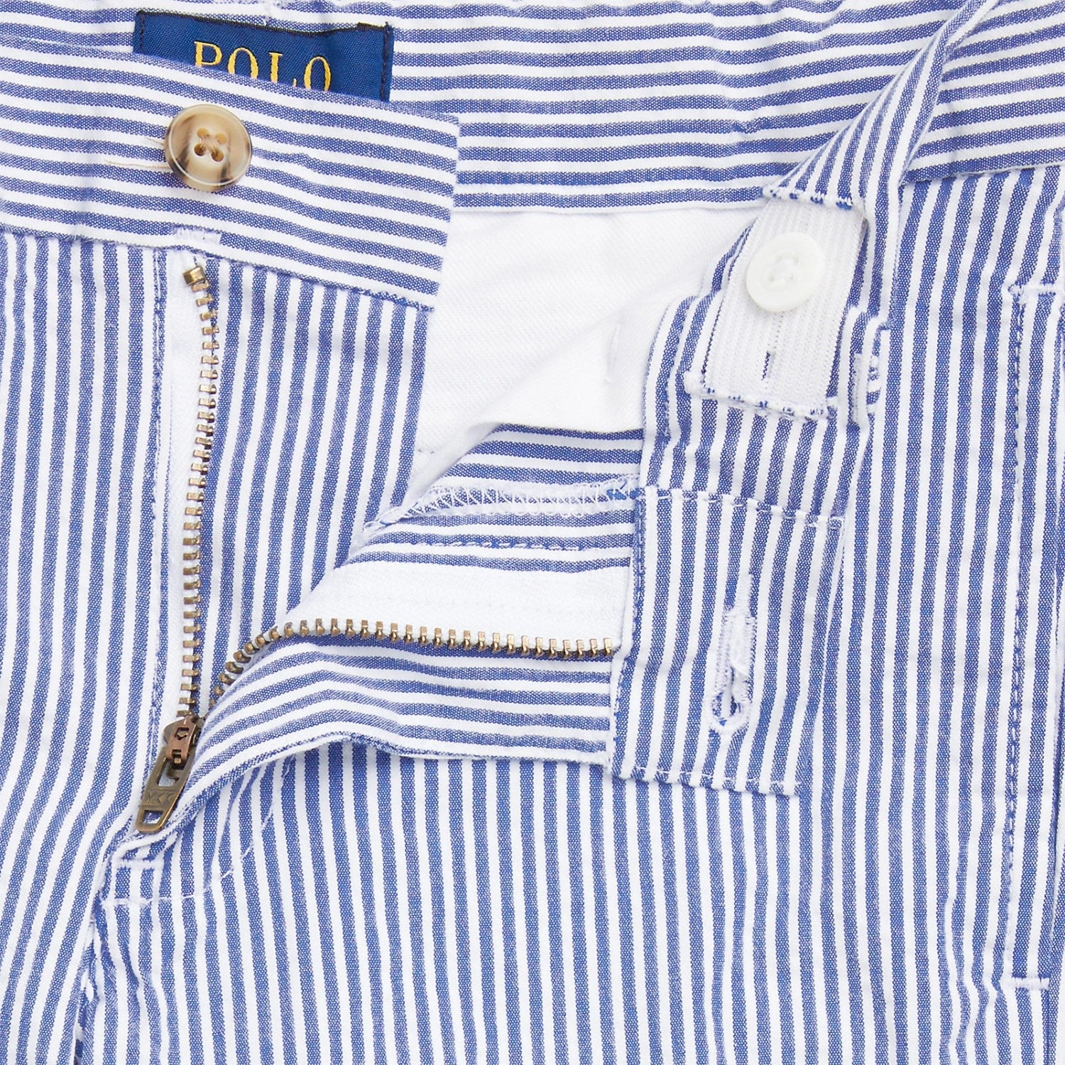 Polo Ralph Lauren Blue Seersucker Preppy Shorts - Image 5