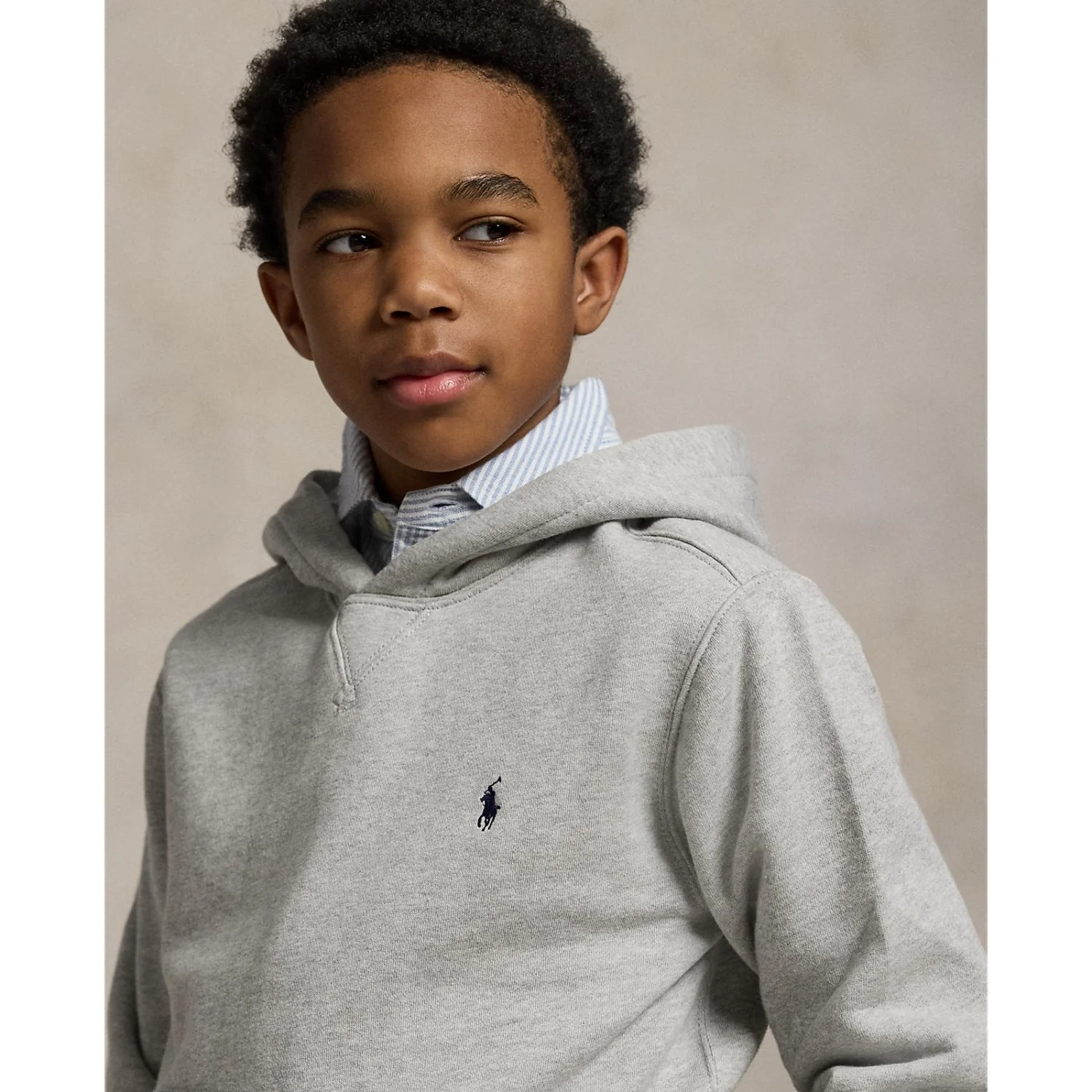 Polo Ralph Lauren Boy Long Sleeved Hoodie Andover Heather - Image 3