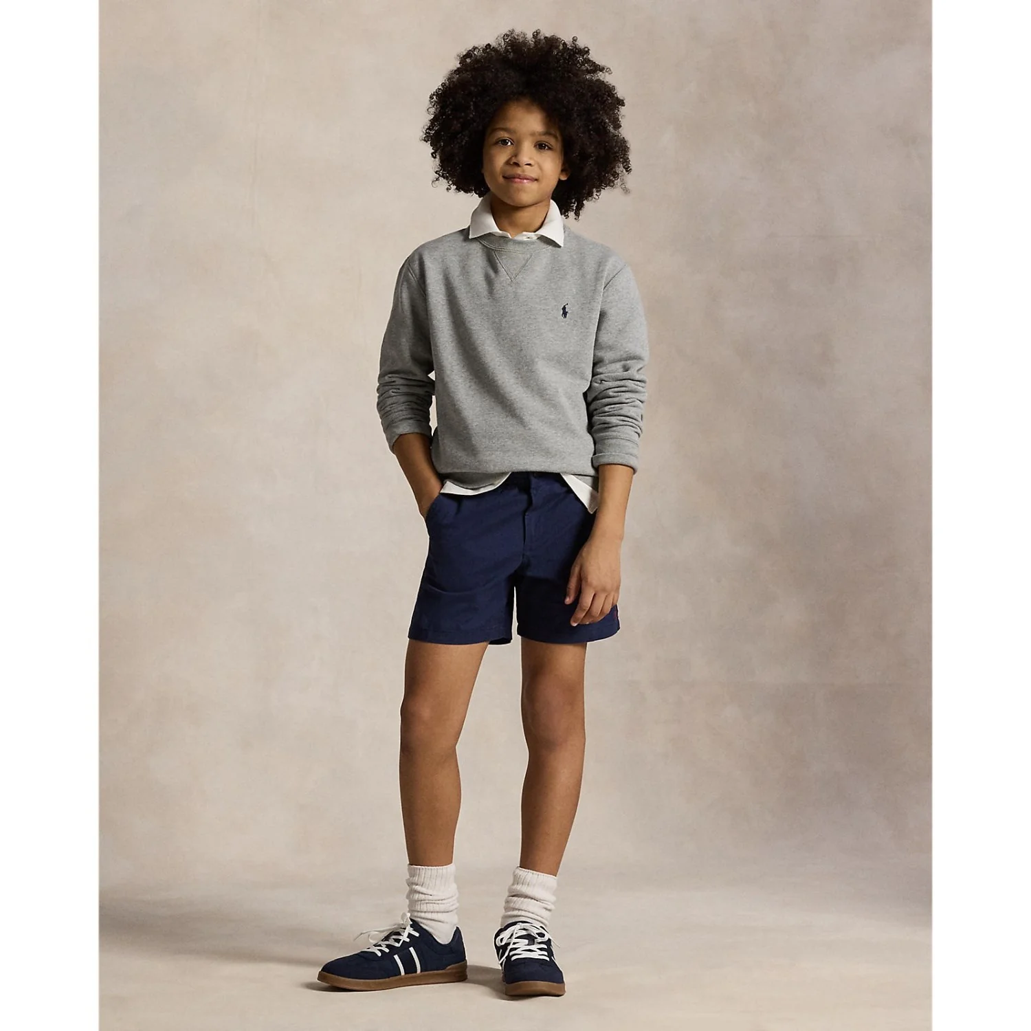 Polo Ralph Lauren Boy Long Sleeved Sweatshirt Dark Sport Heather - Image 4