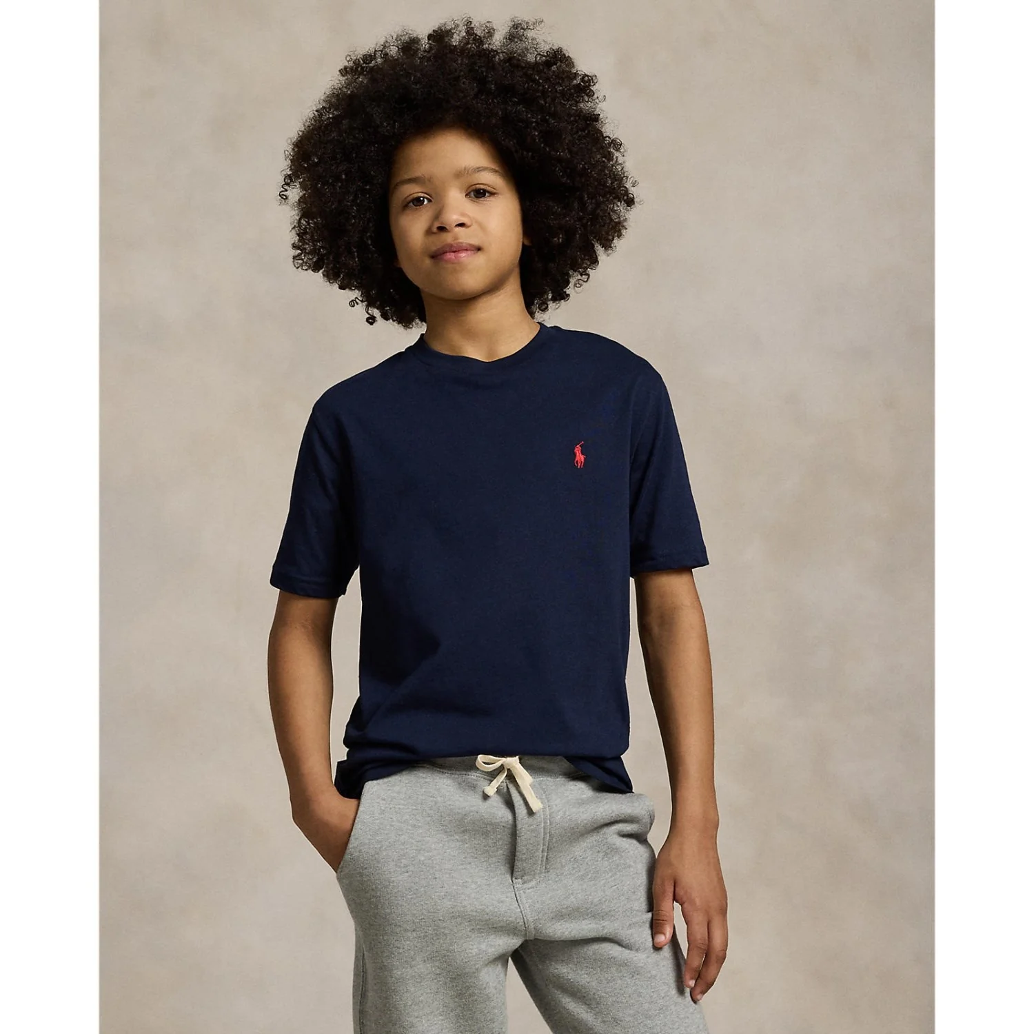 Polo Ralph Lauren Boy Short Sleeved T-shirt Cruise Navy - Image 2