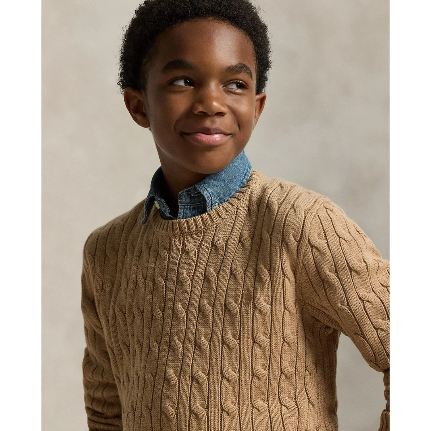 Polo Ralph Lauren Camel Hthr/C8520 Pullover - Image 3