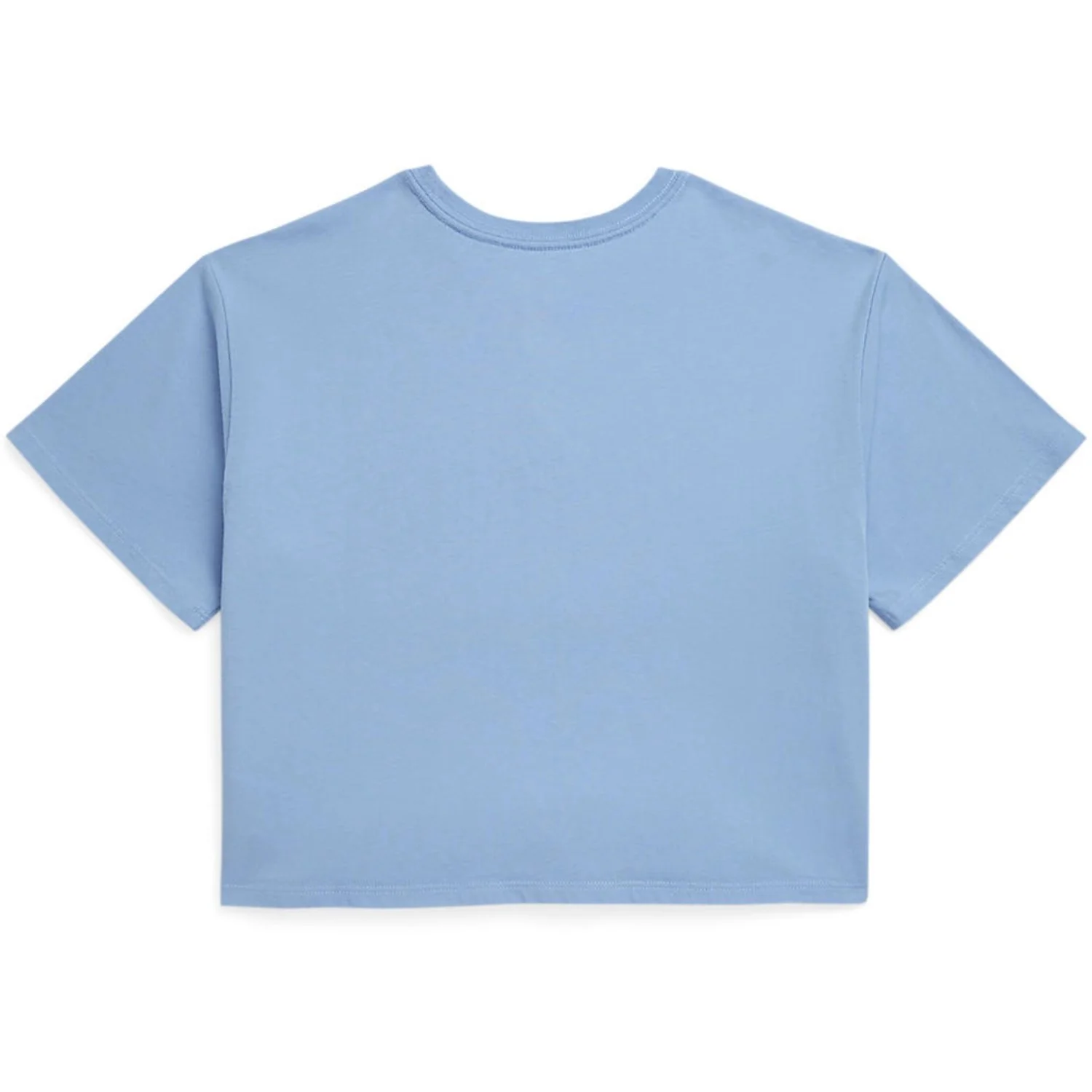 Polo Ralph Lauren Chambray Blue Cropped T-Shirt - Image 2