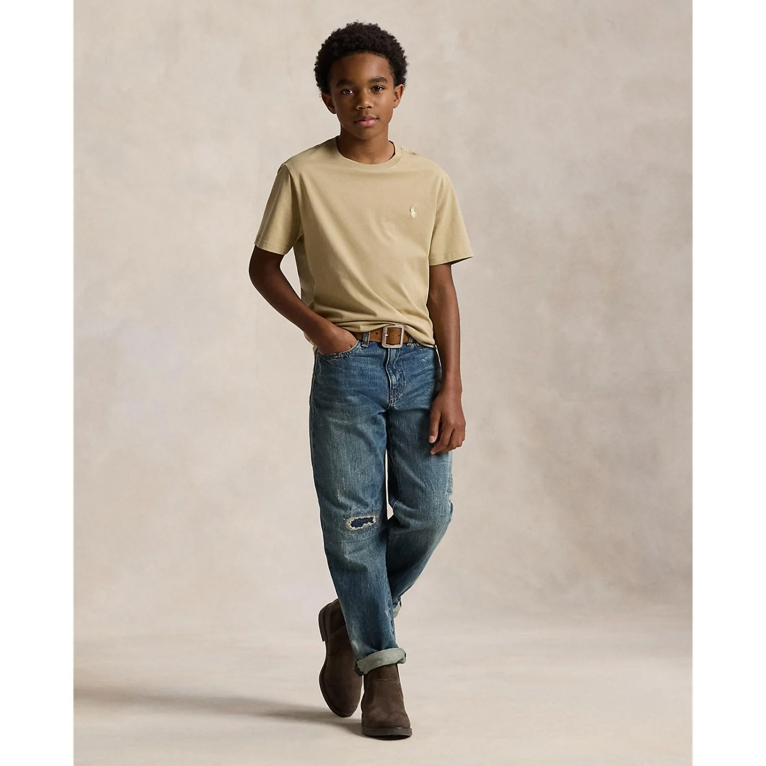 Polo Ralph Lauren Classic Khaki/C8167 T-Shirt - Image 4