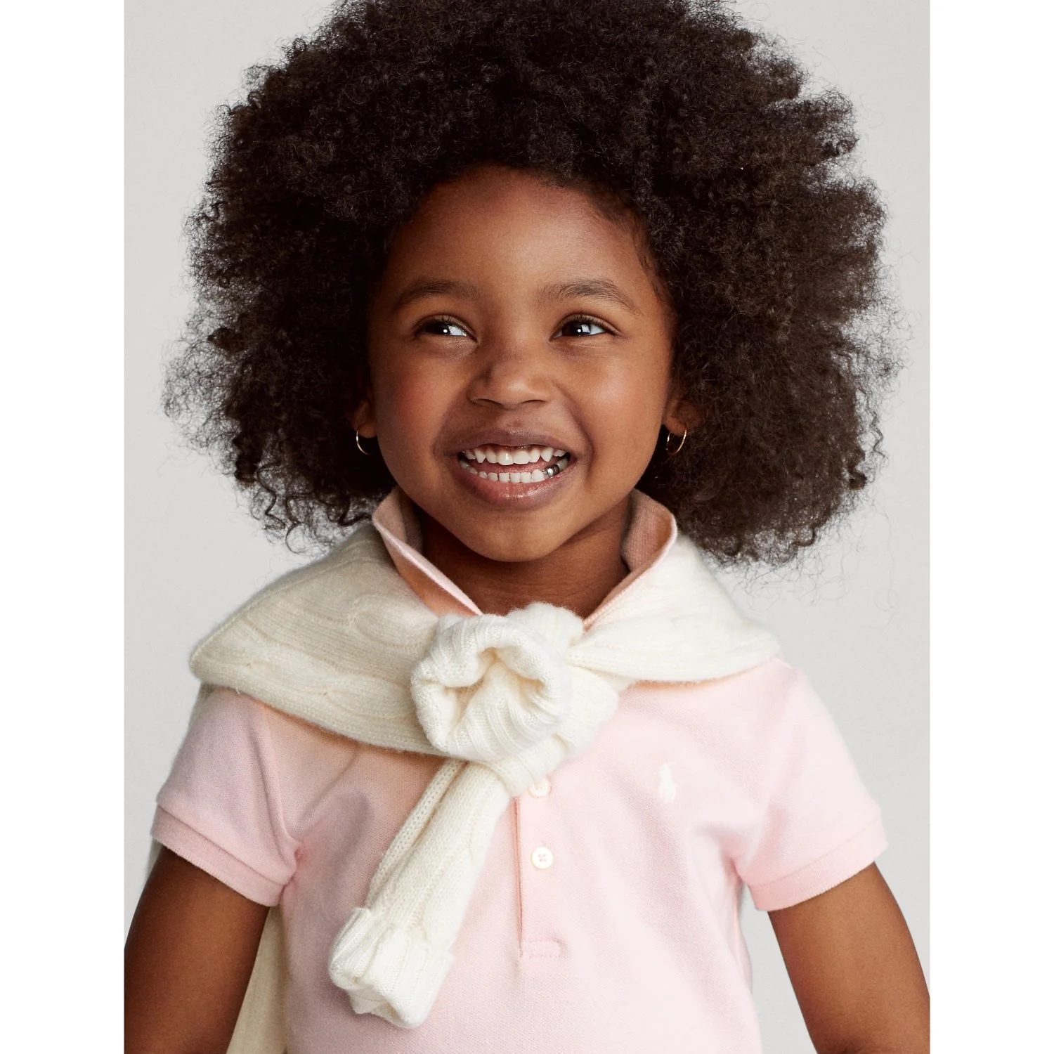 Polo Ralph Lauren Hint Of Pink Girl Polo Shirt - Image 5